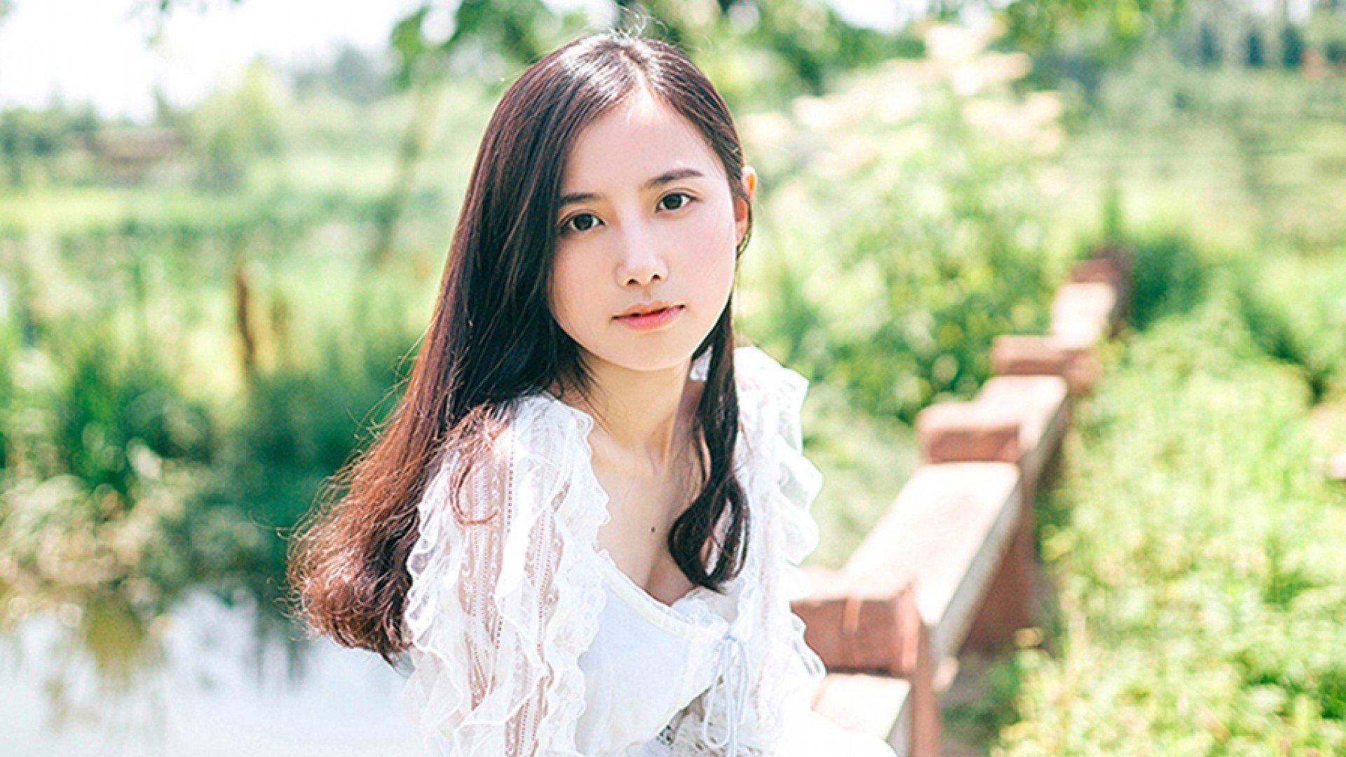 清纯,甜美,美女,夏天