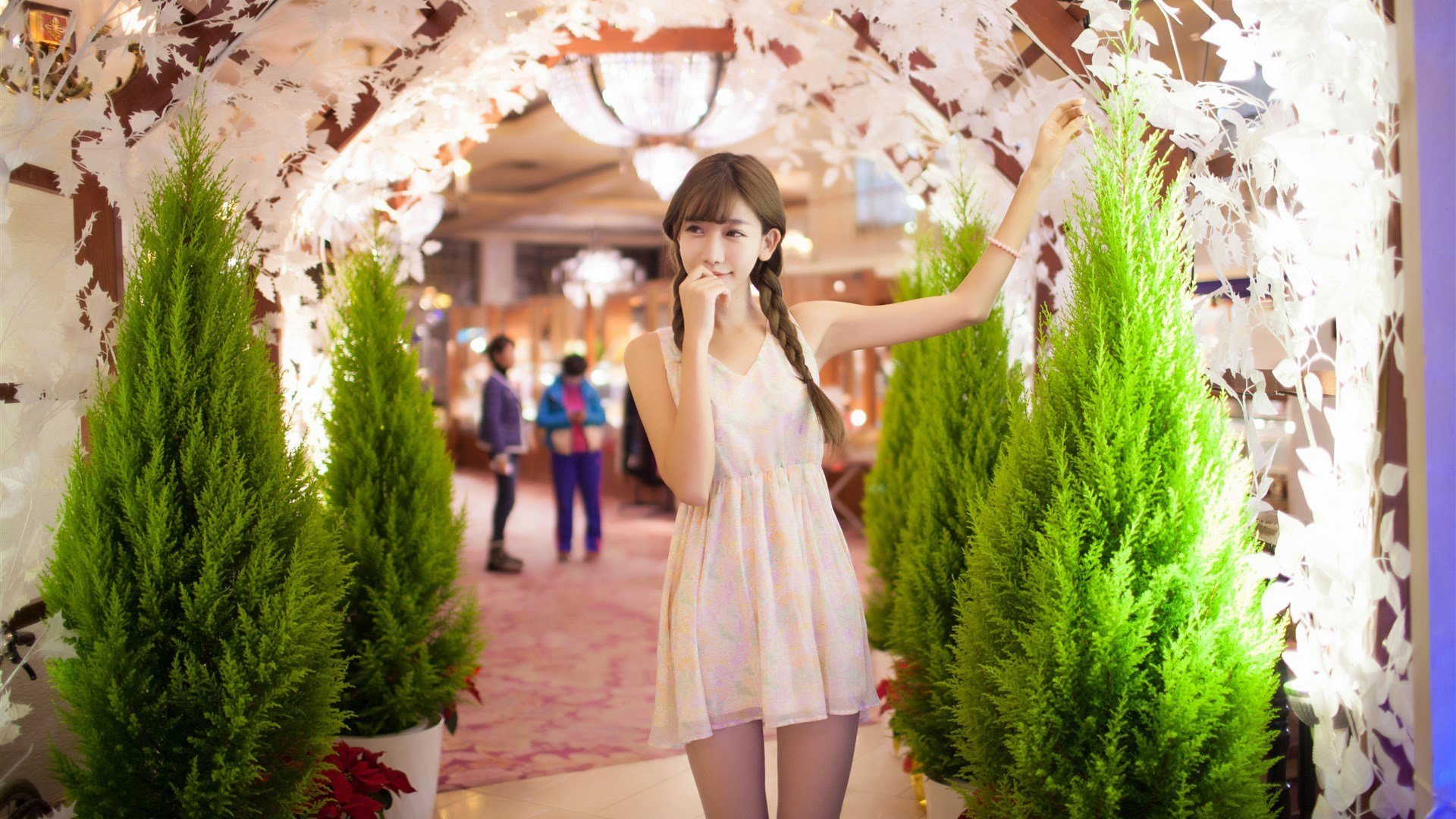 清纯,麻花辫,文艺,小清新