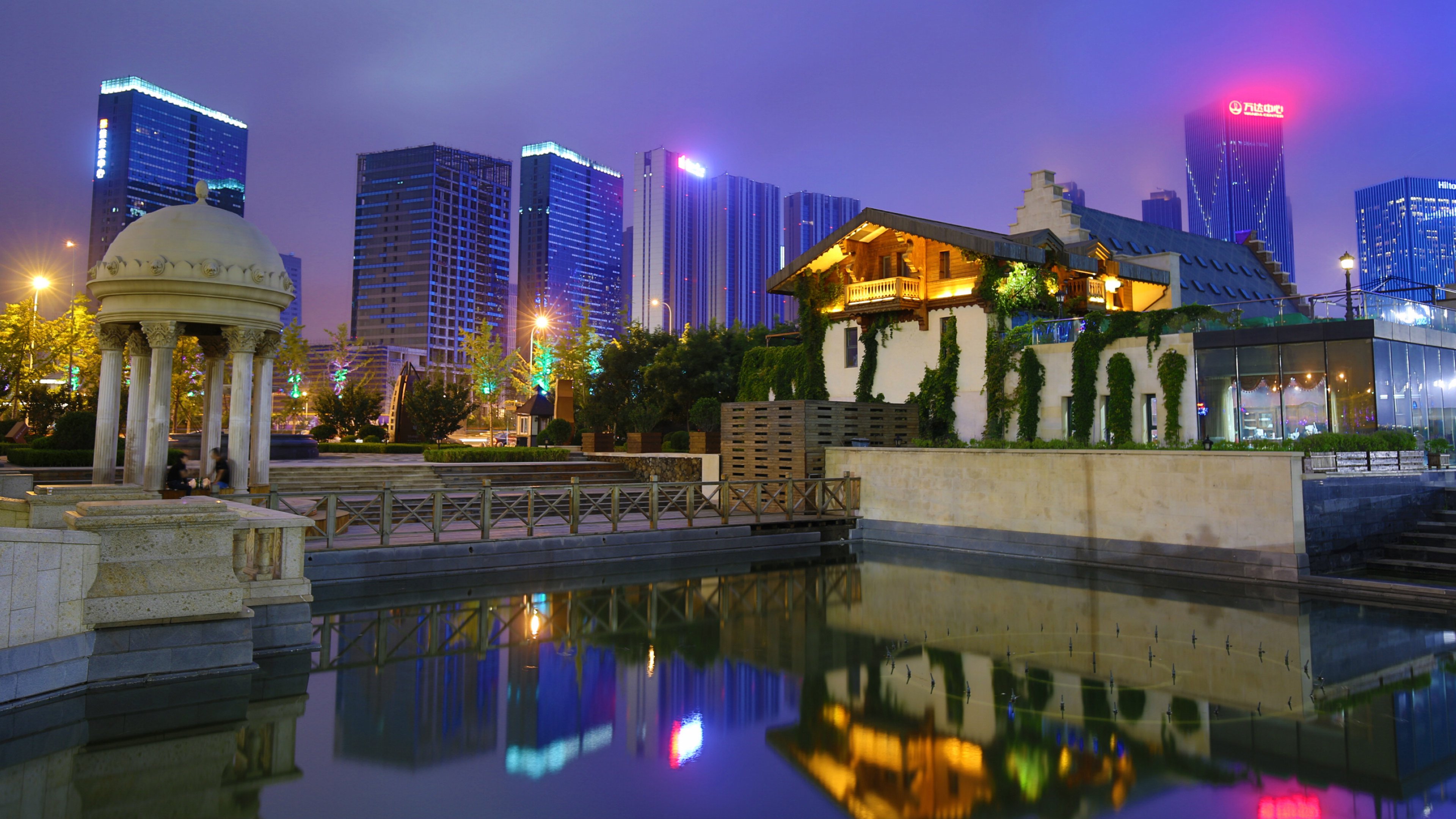 辽宁大连东港夜景