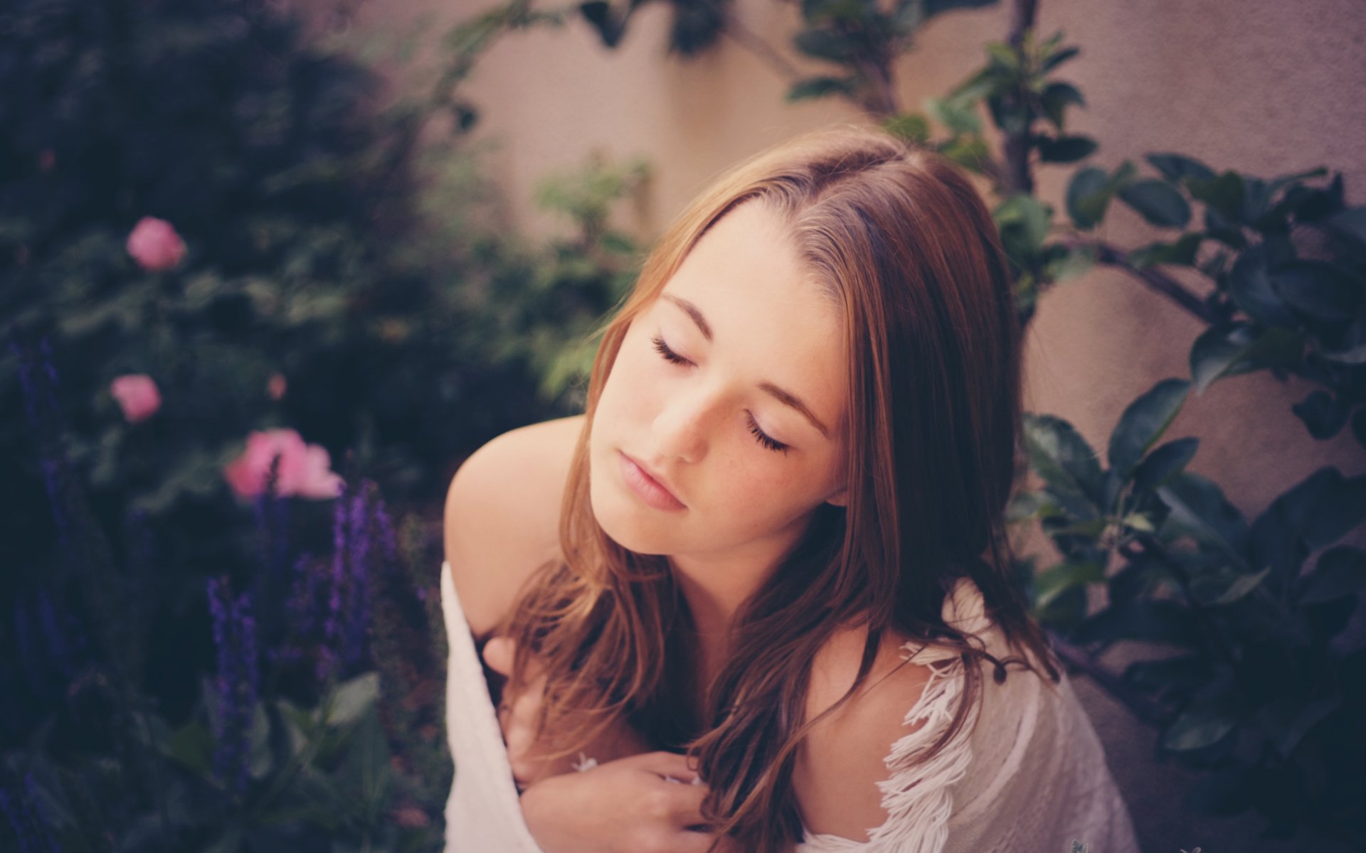 欧美女神,长发,性感,安静