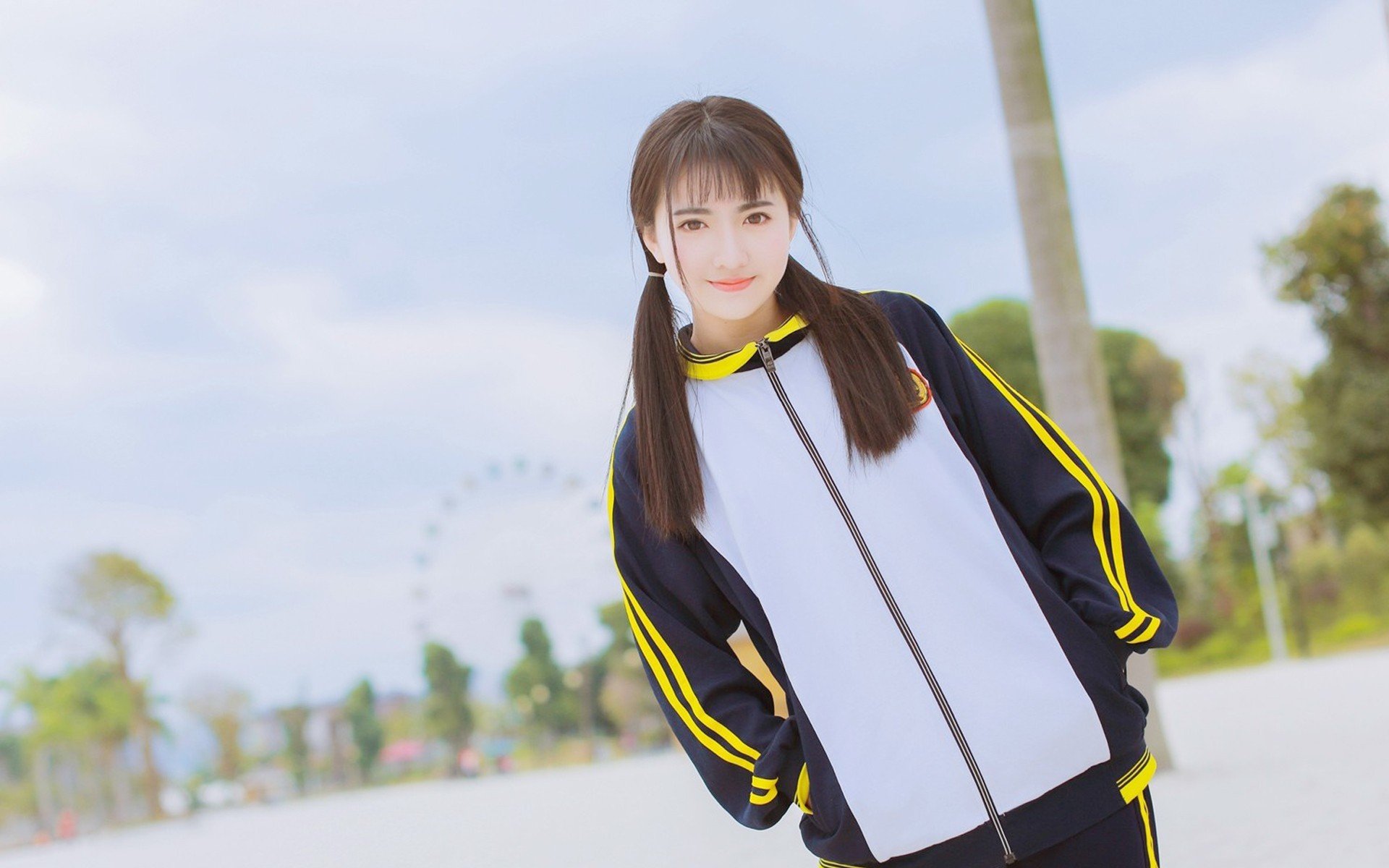 清纯,学生服,可爱,美女