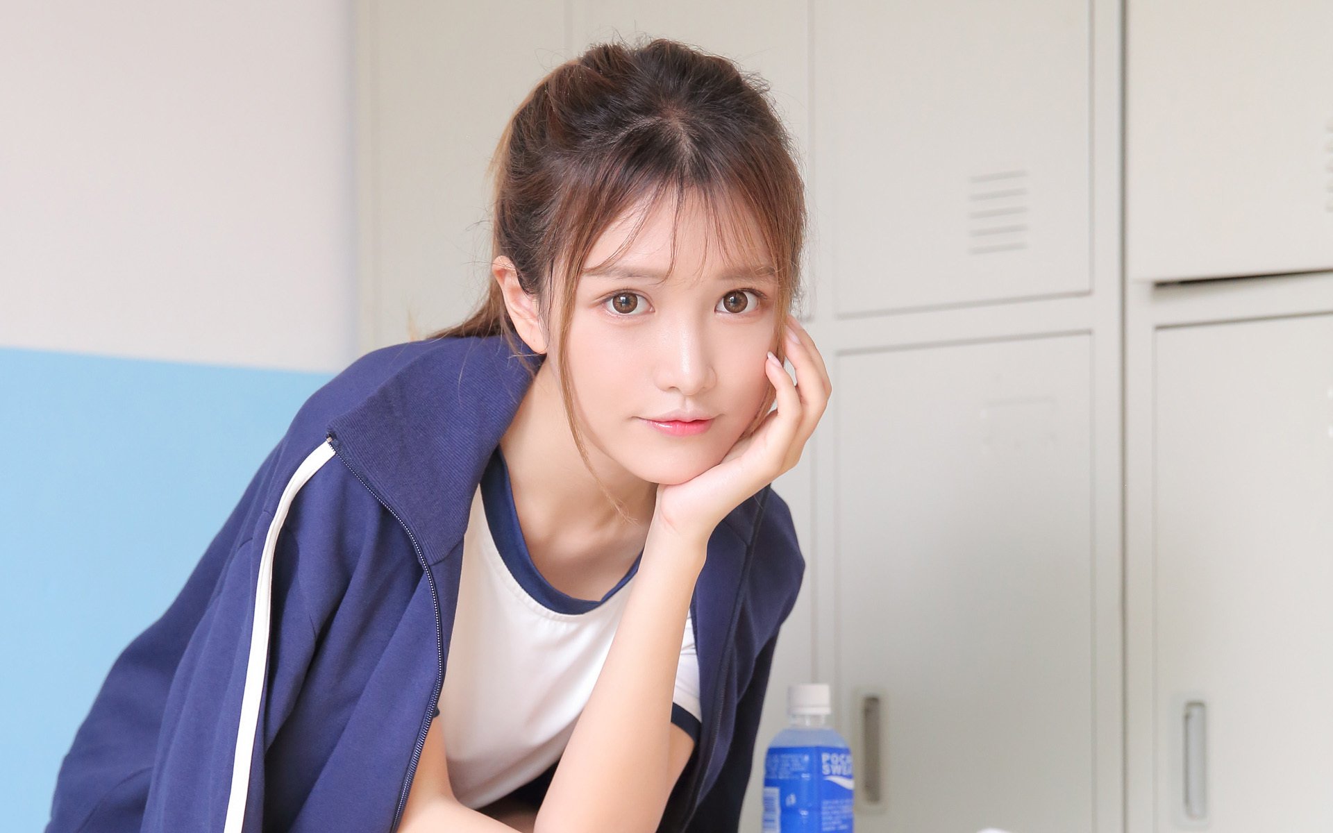 清纯,运动服美女,清新