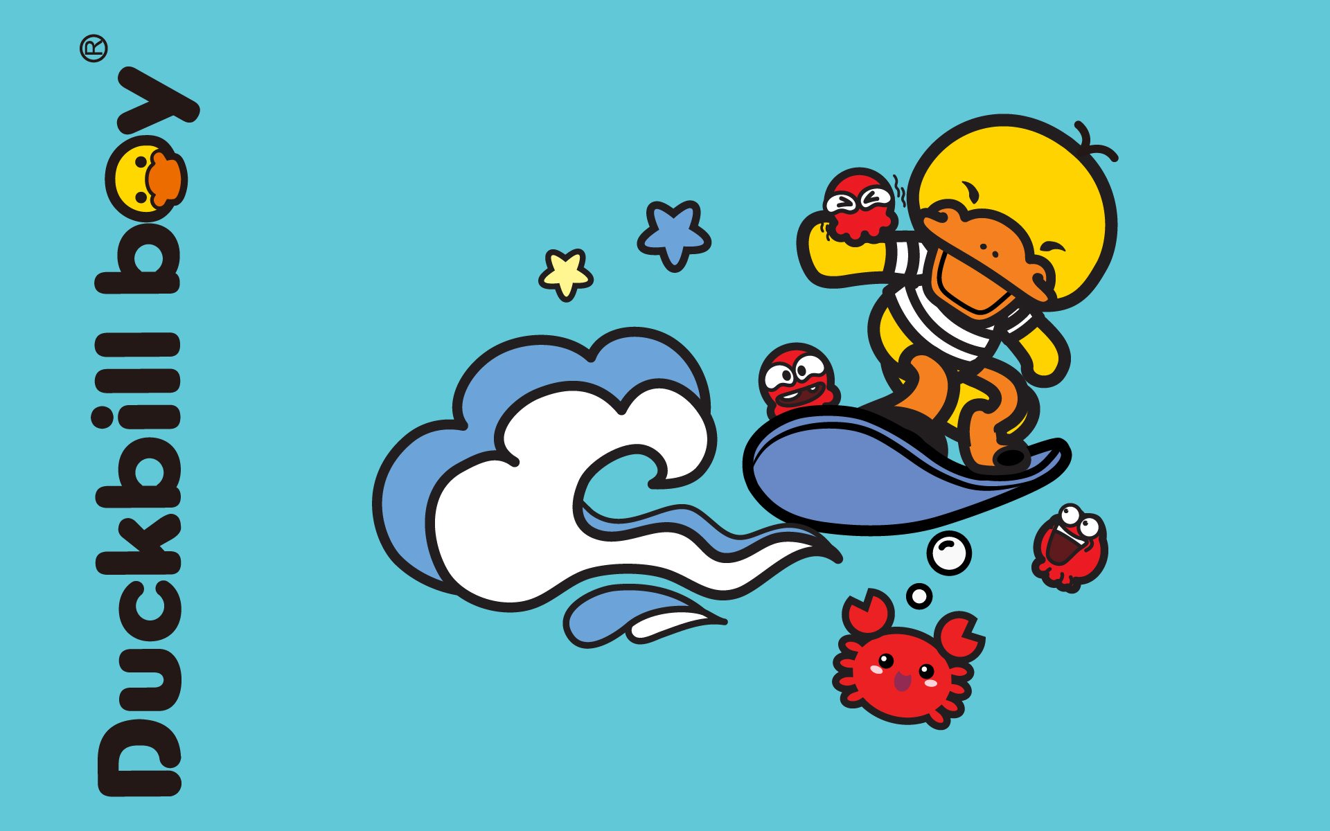 卡通,鸭嘴兽男孩