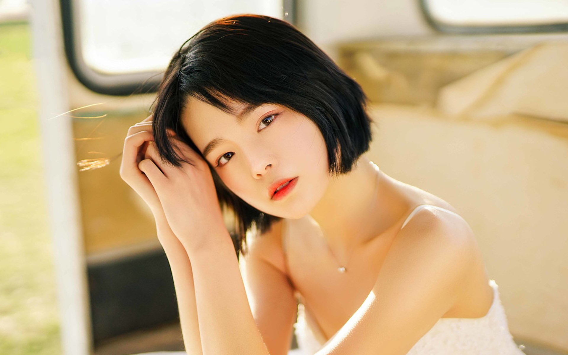 清纯,清新美女唯美