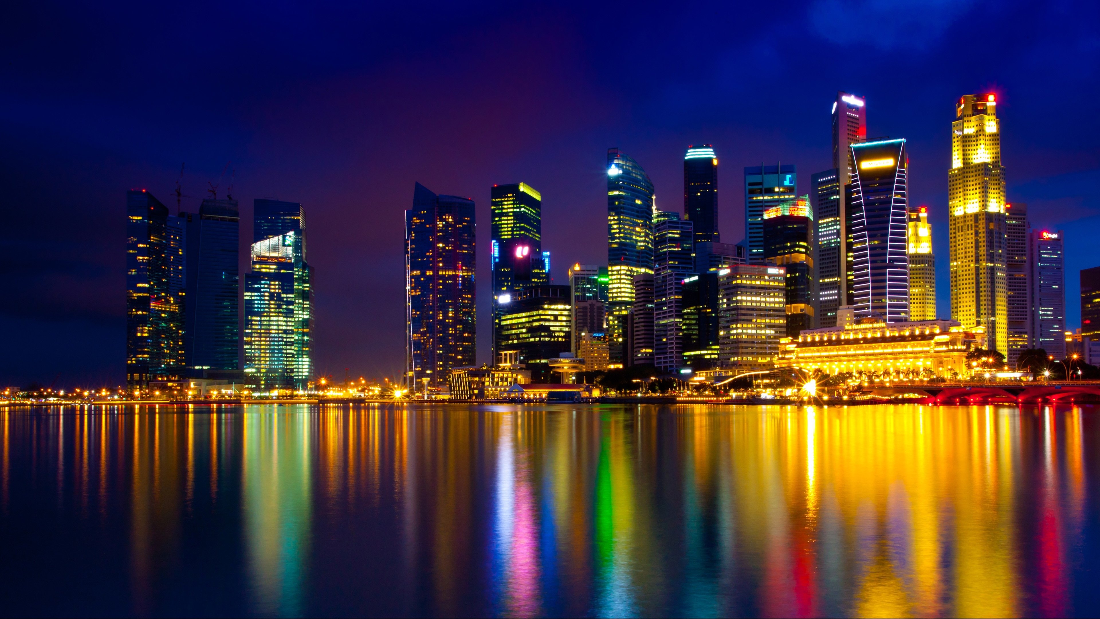 新加坡滨海湾花园夜景