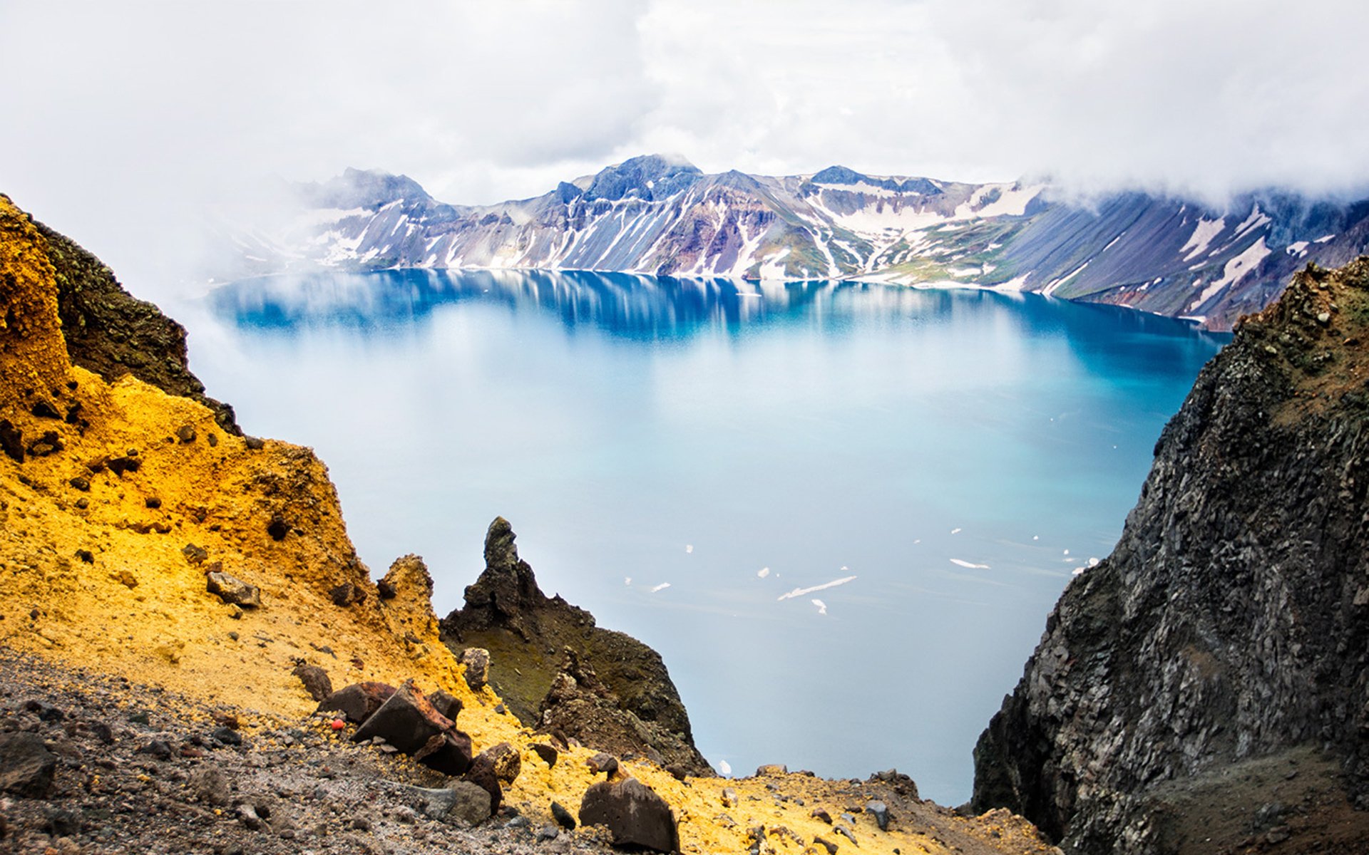 自然风光,长白山天池唯美风景