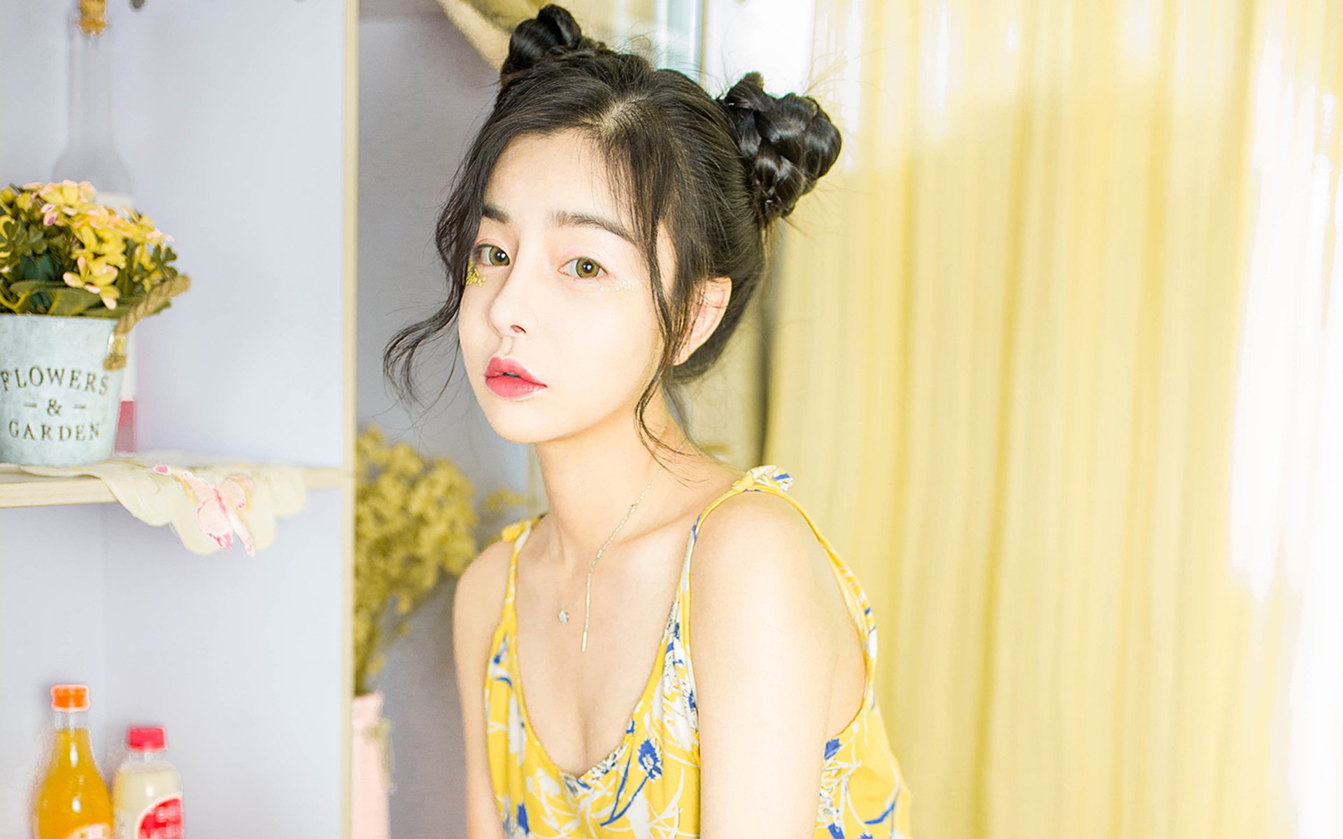 清纯,元气少女居家唯美文艺写真