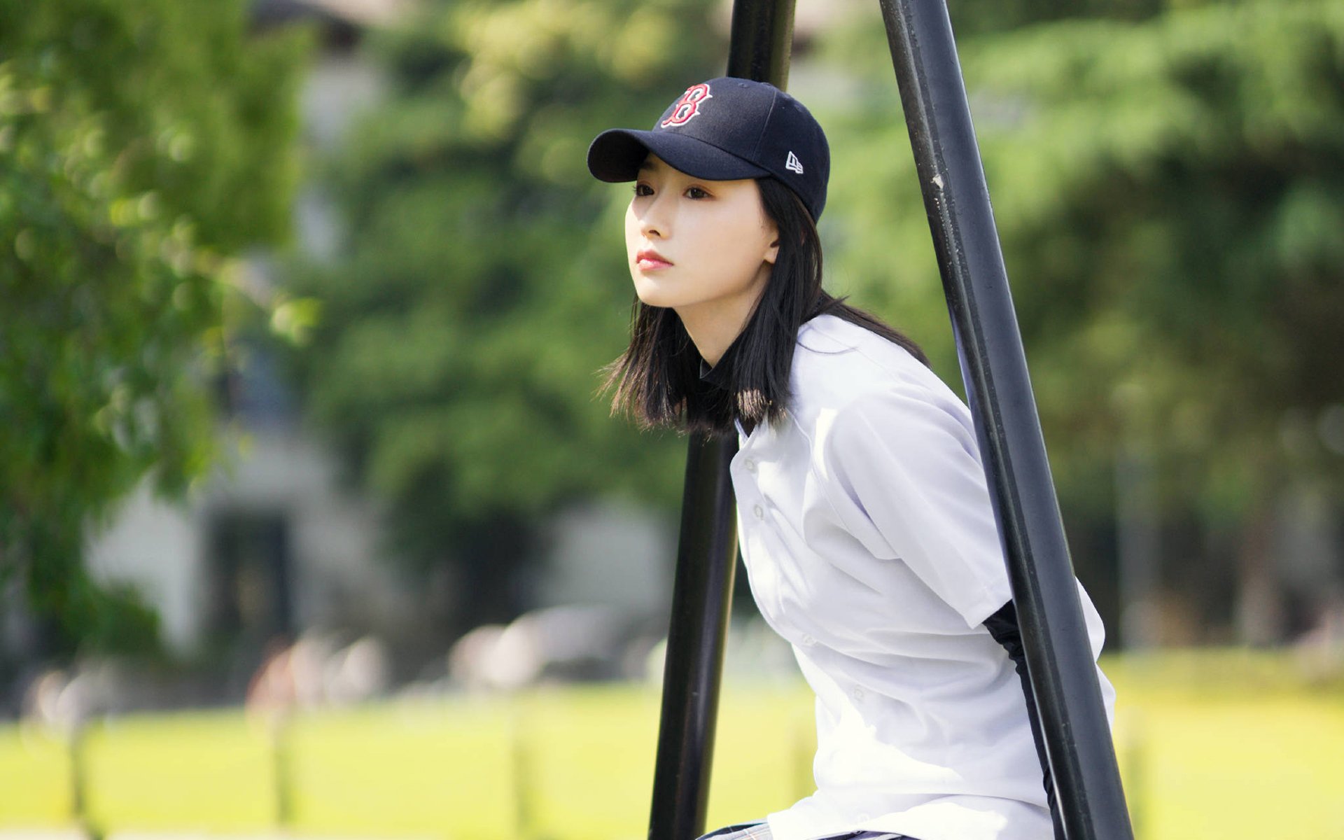 清纯,运动氧气美女