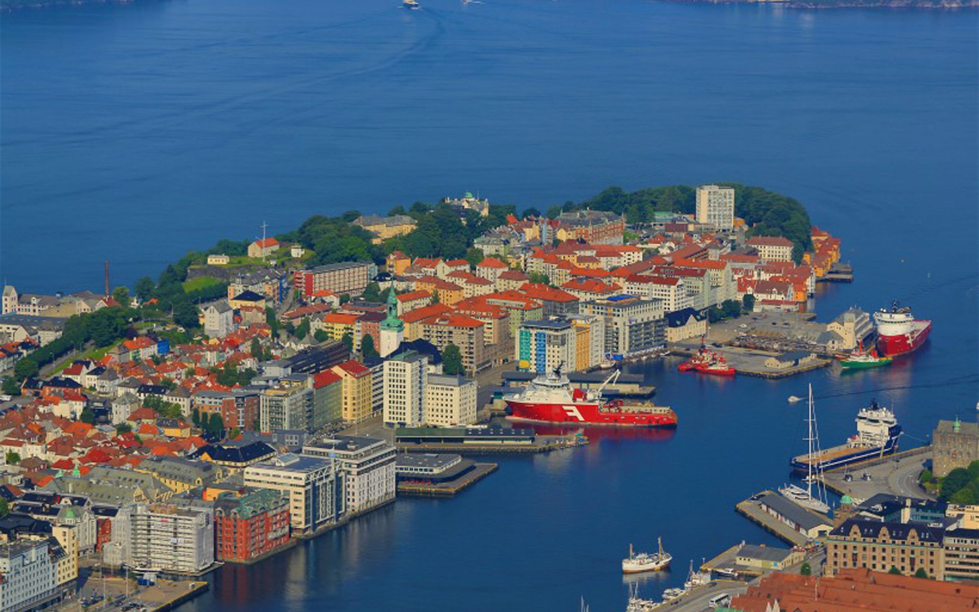 自然风光,美丽的海滨城市