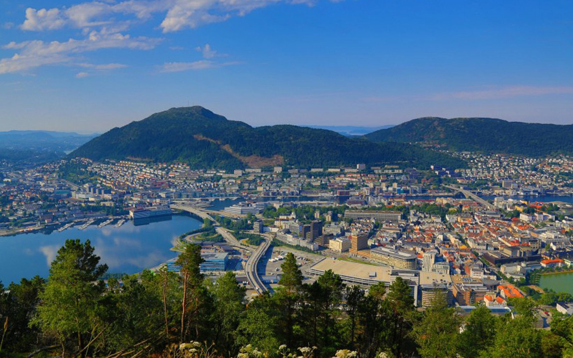 自然风光,美丽的海滨城市