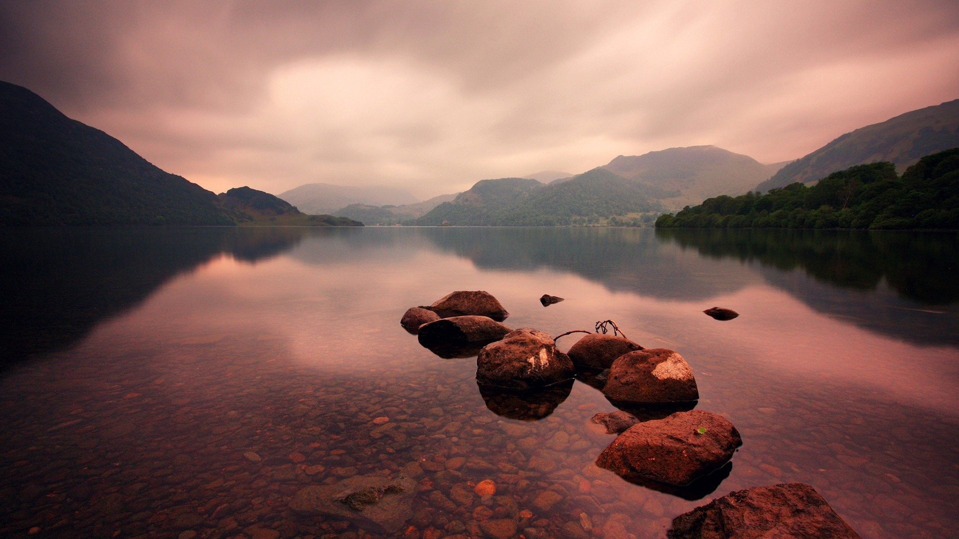 自然风光,湖泊自然风光,森林
