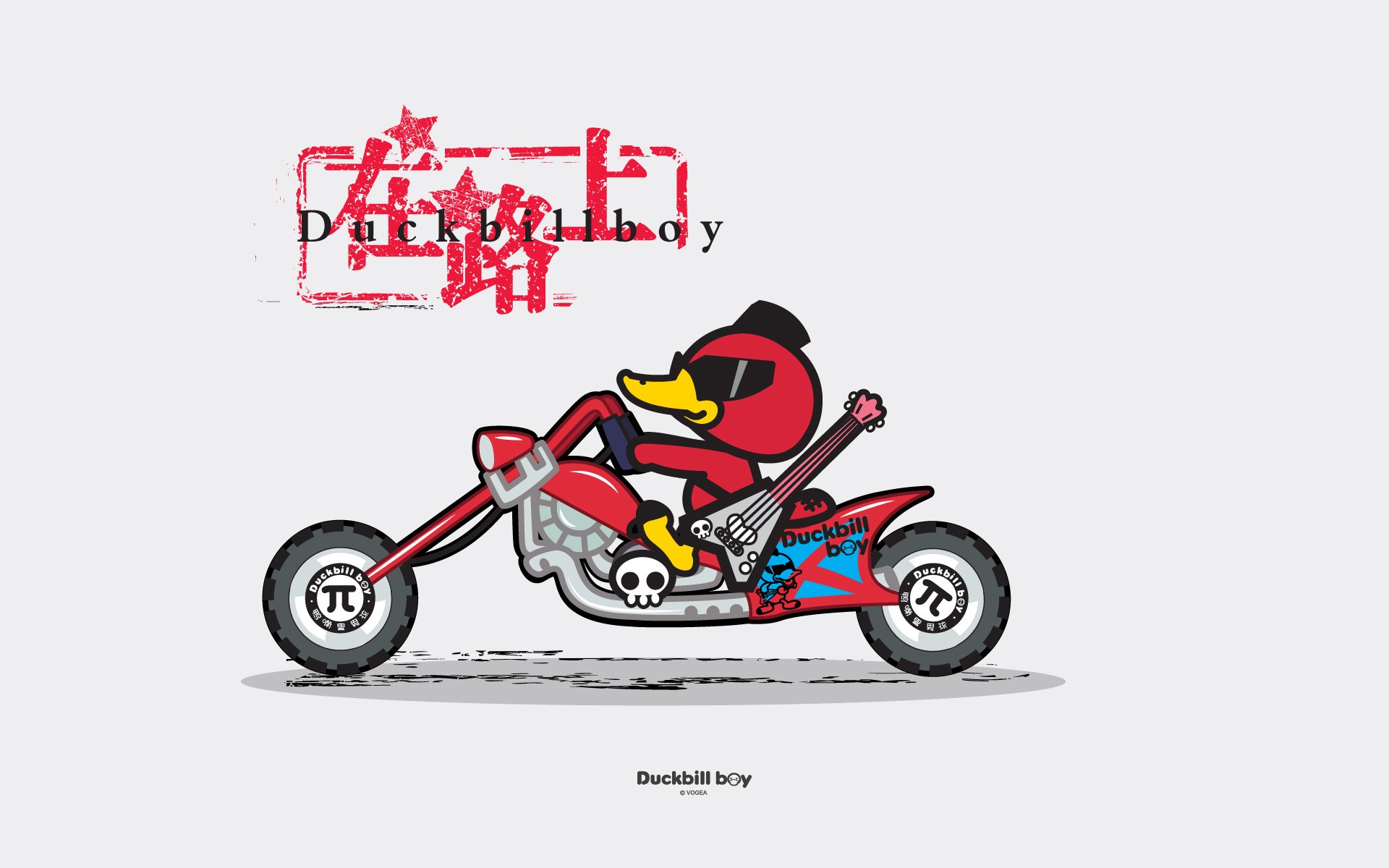 卡通,鸭嘴兽男孩