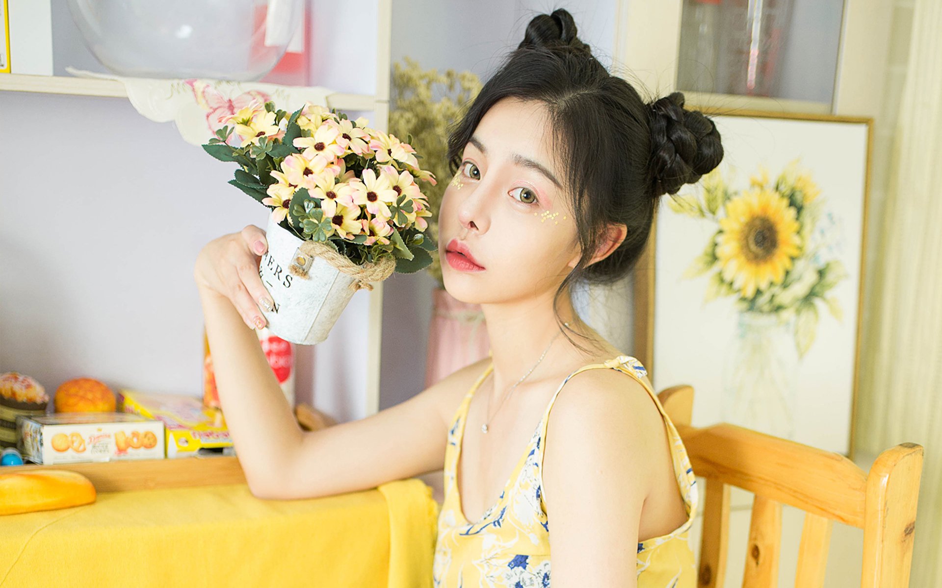 清纯,元气少女居家唯美文艺写真