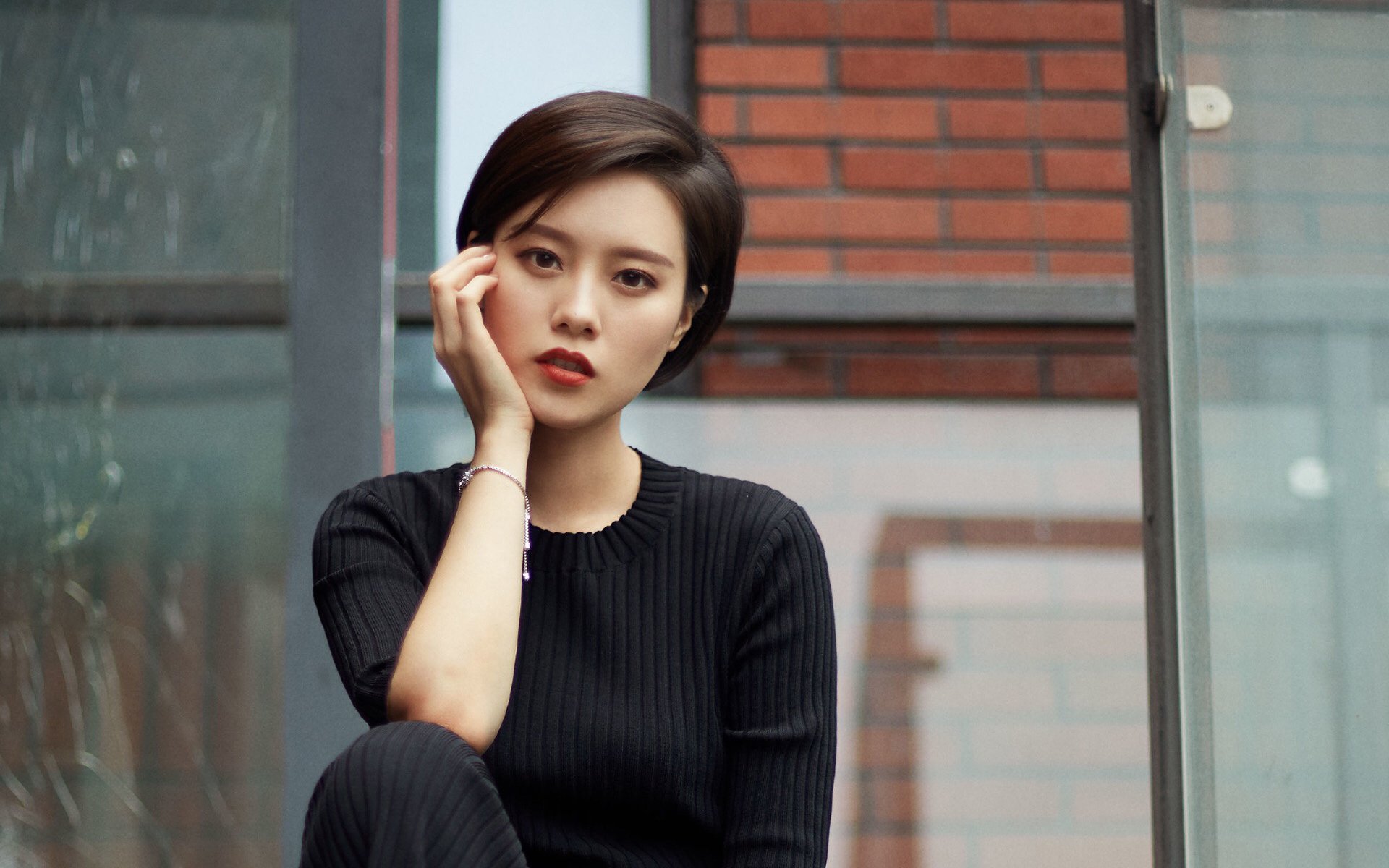 清纯,短发,干练,美女,时尚