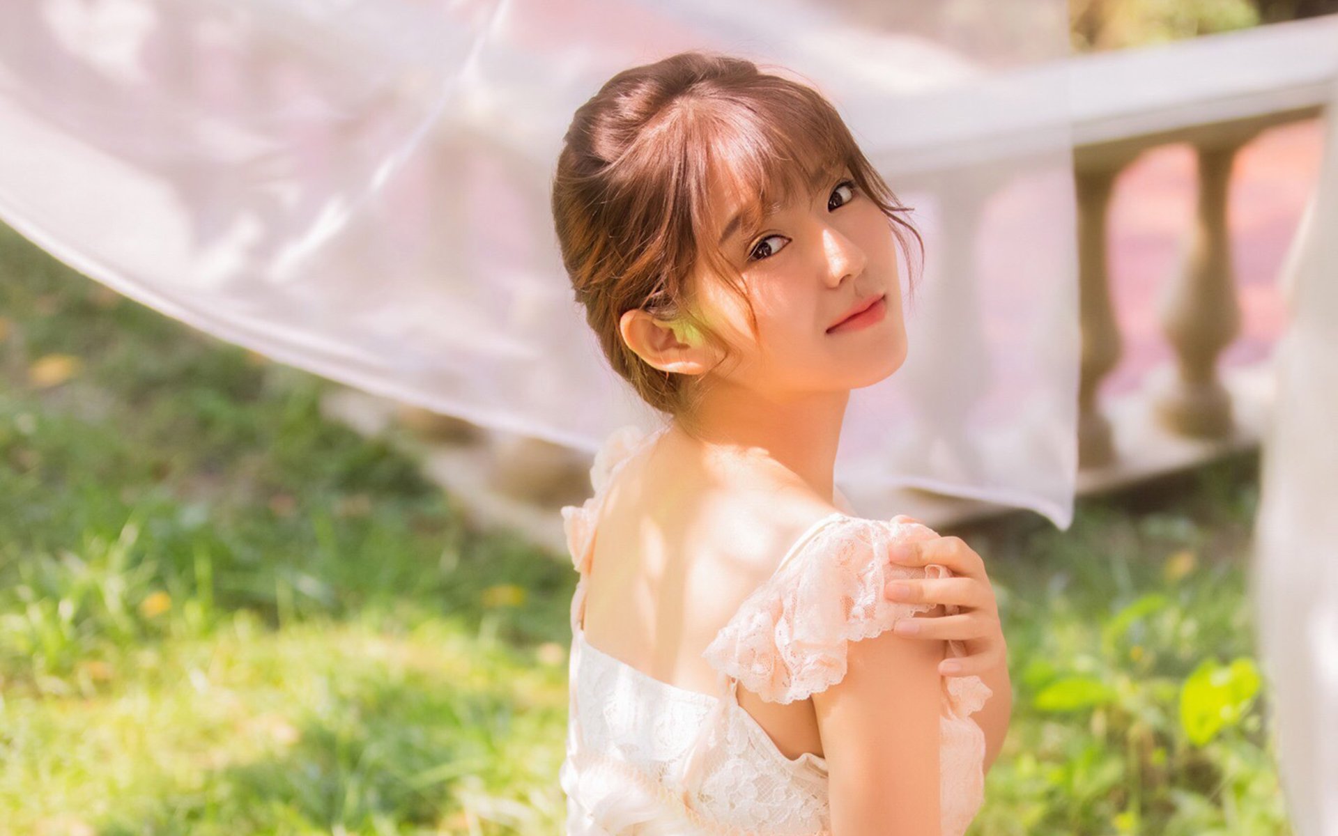 清纯,治愈系甜美少女