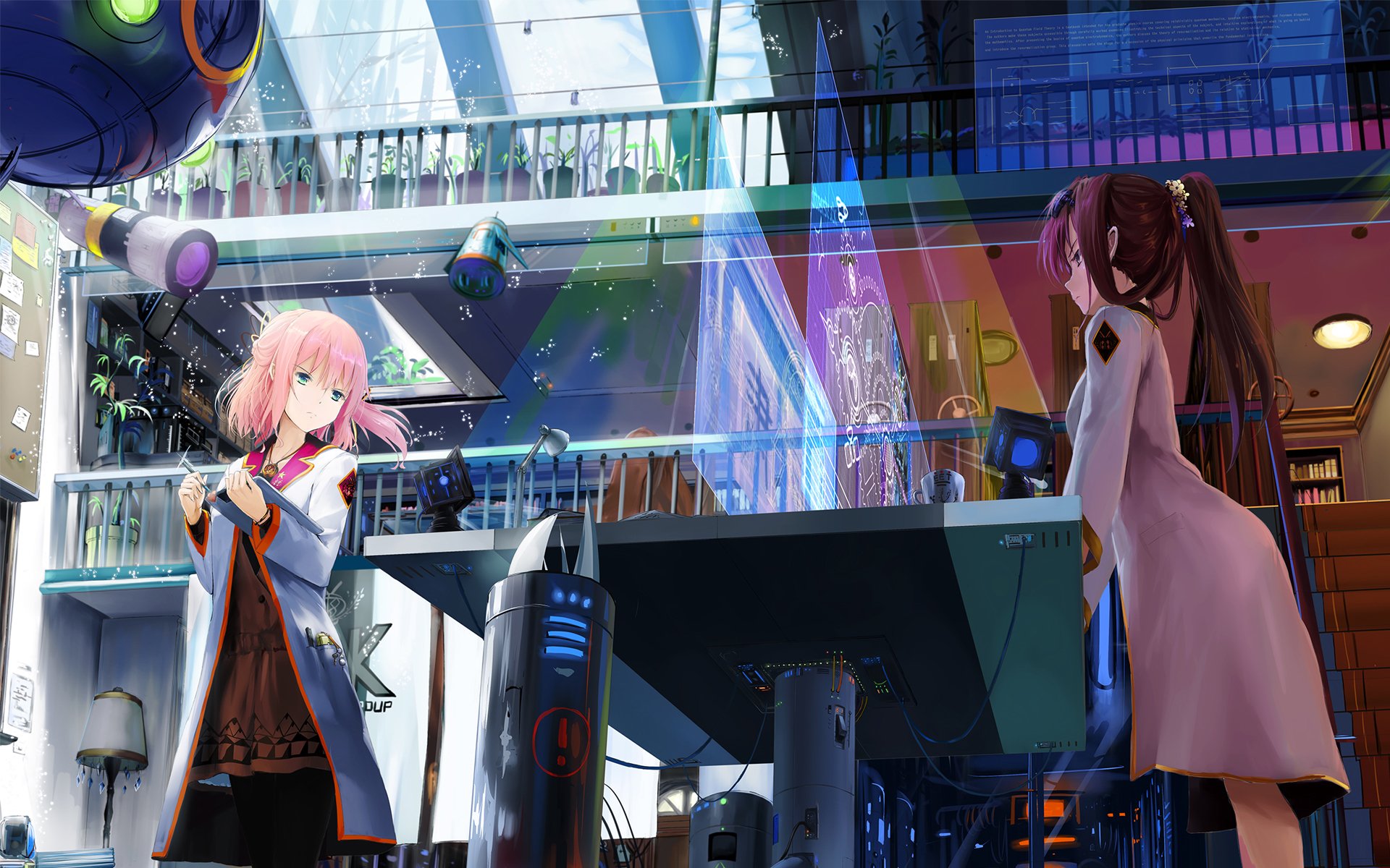 二次元手绘卡通,美女