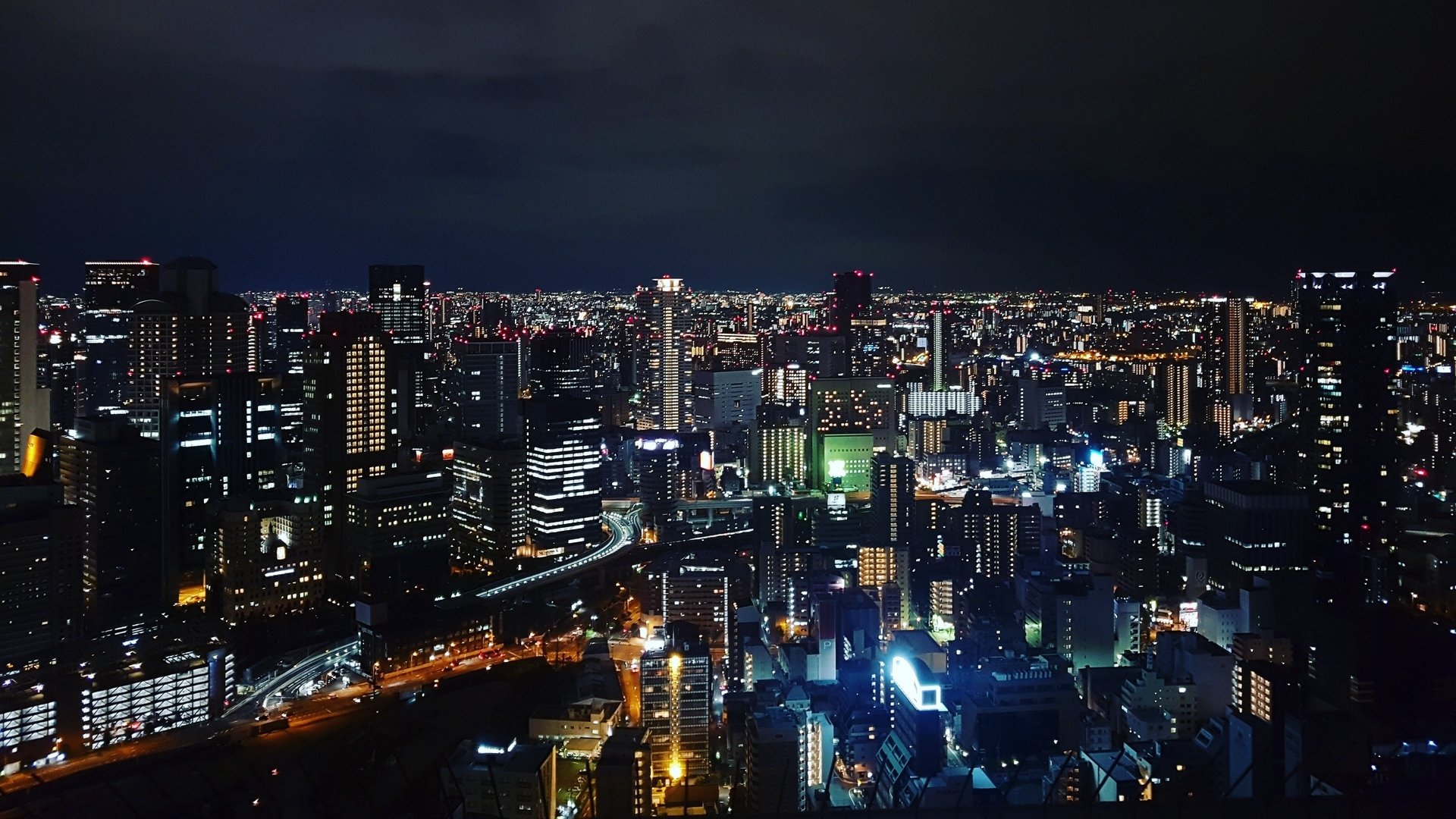 城市夜景,城市夜晚唯美风景,建筑