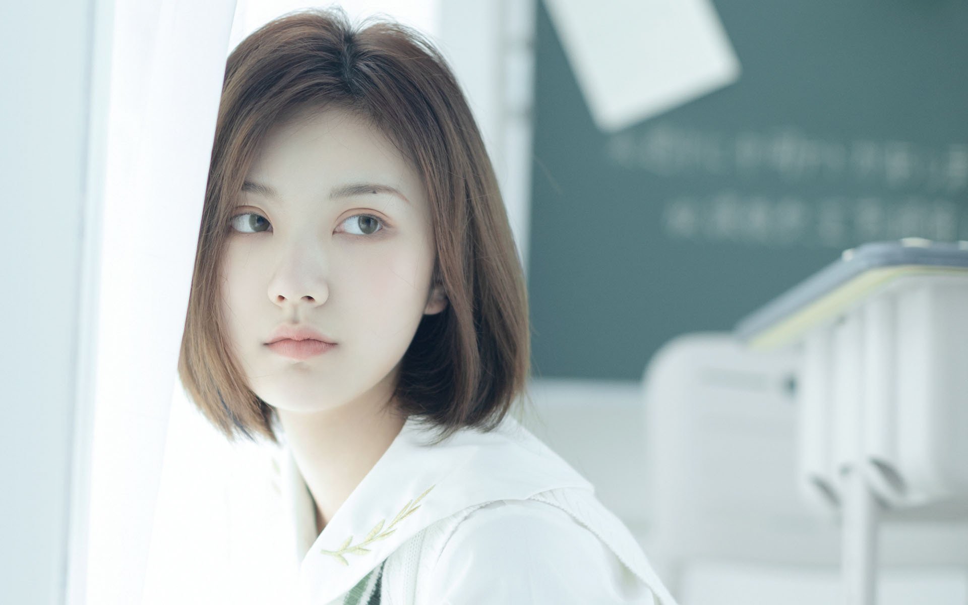 清纯,短发,可爱美女,气质