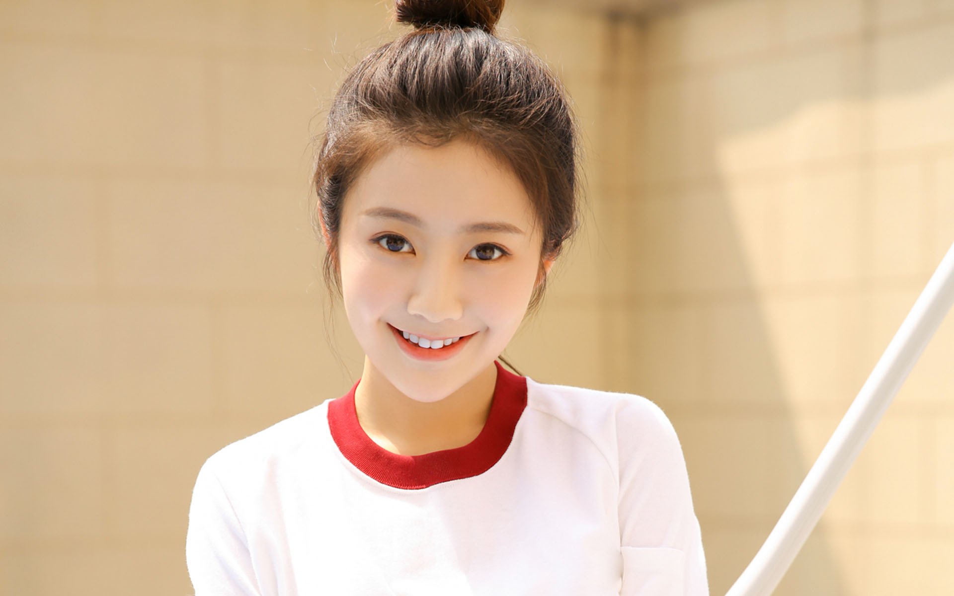 清纯,丸子头美女,学生妹,可爱