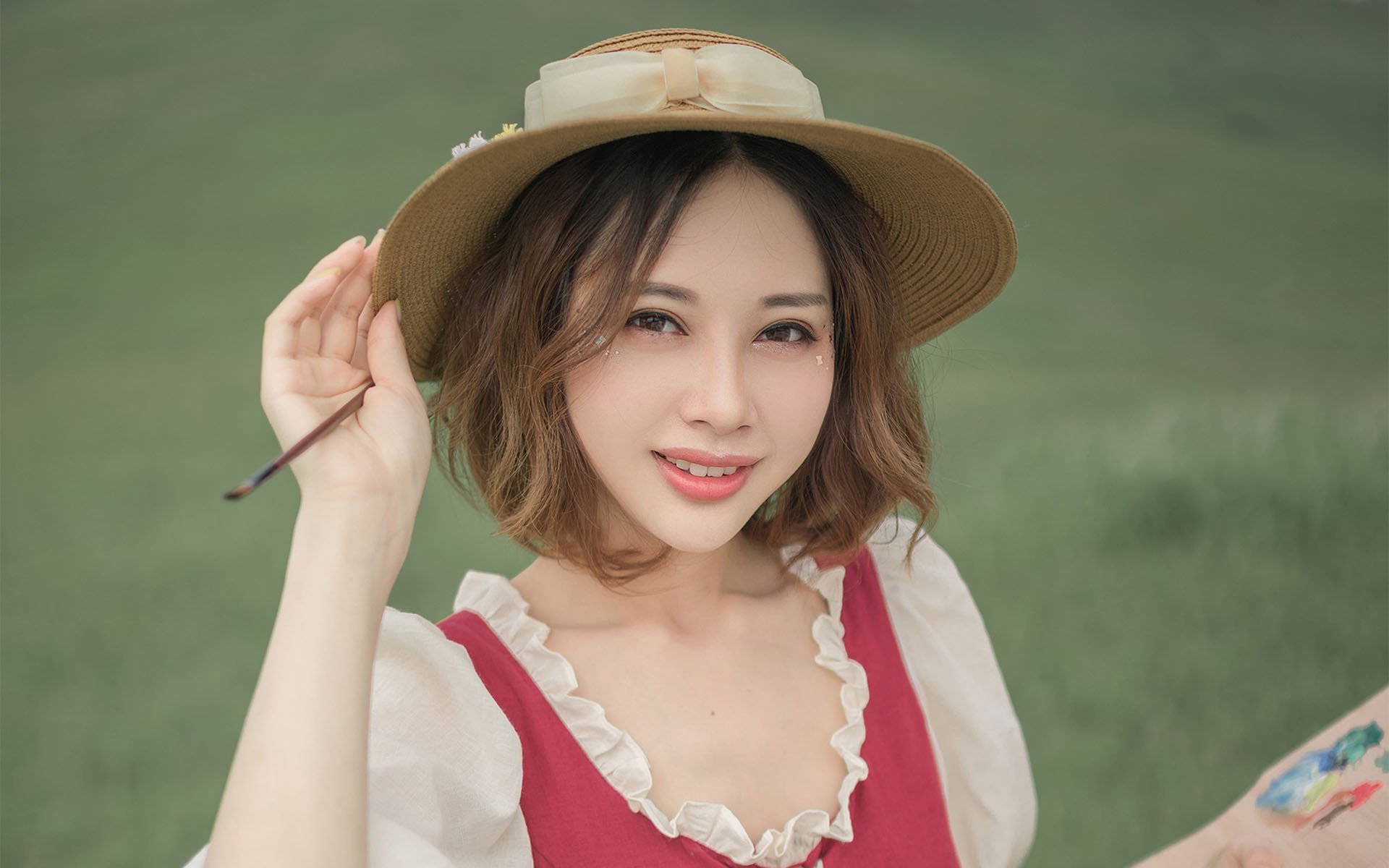 清纯,气质,文艺,户外,美女