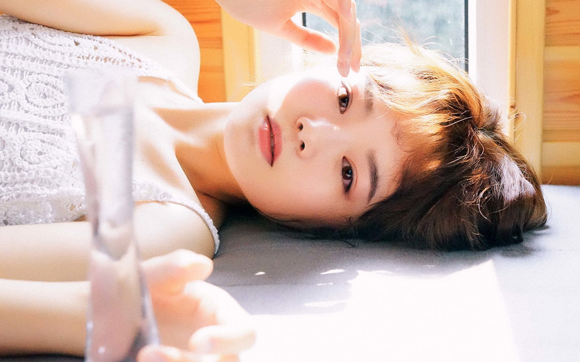 清纯,短发美女清新诱人