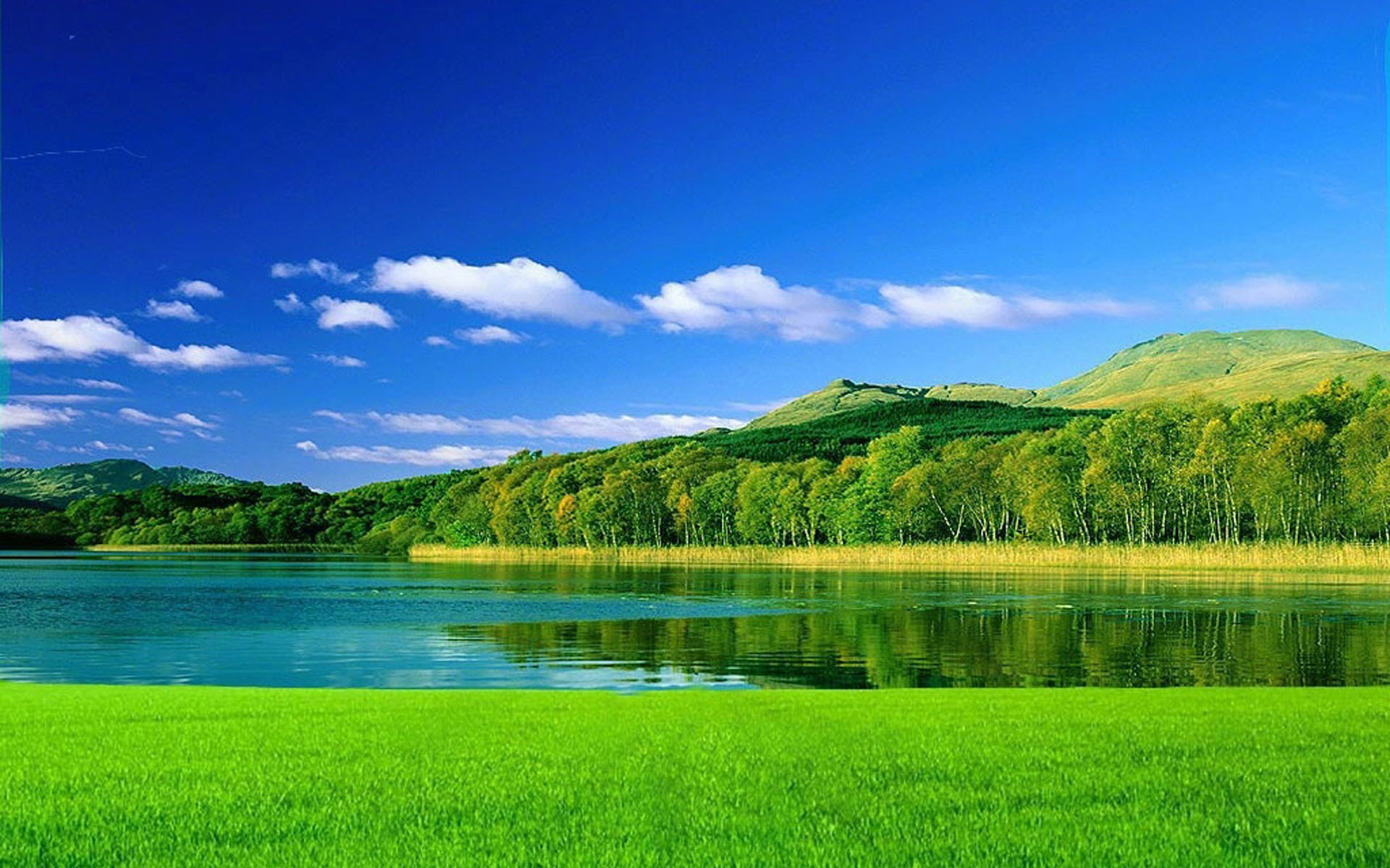 蓝天白云,大自然,秀丽风光