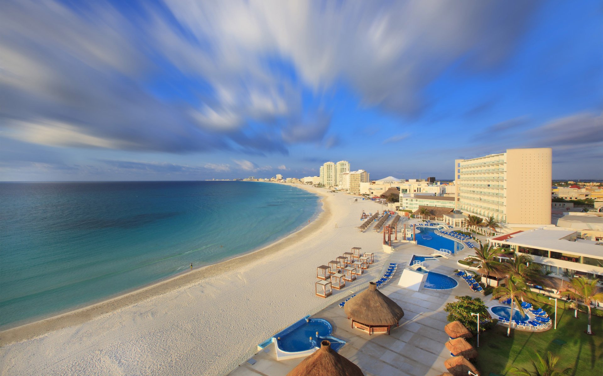 城市夜景,墨西哥城市,建筑