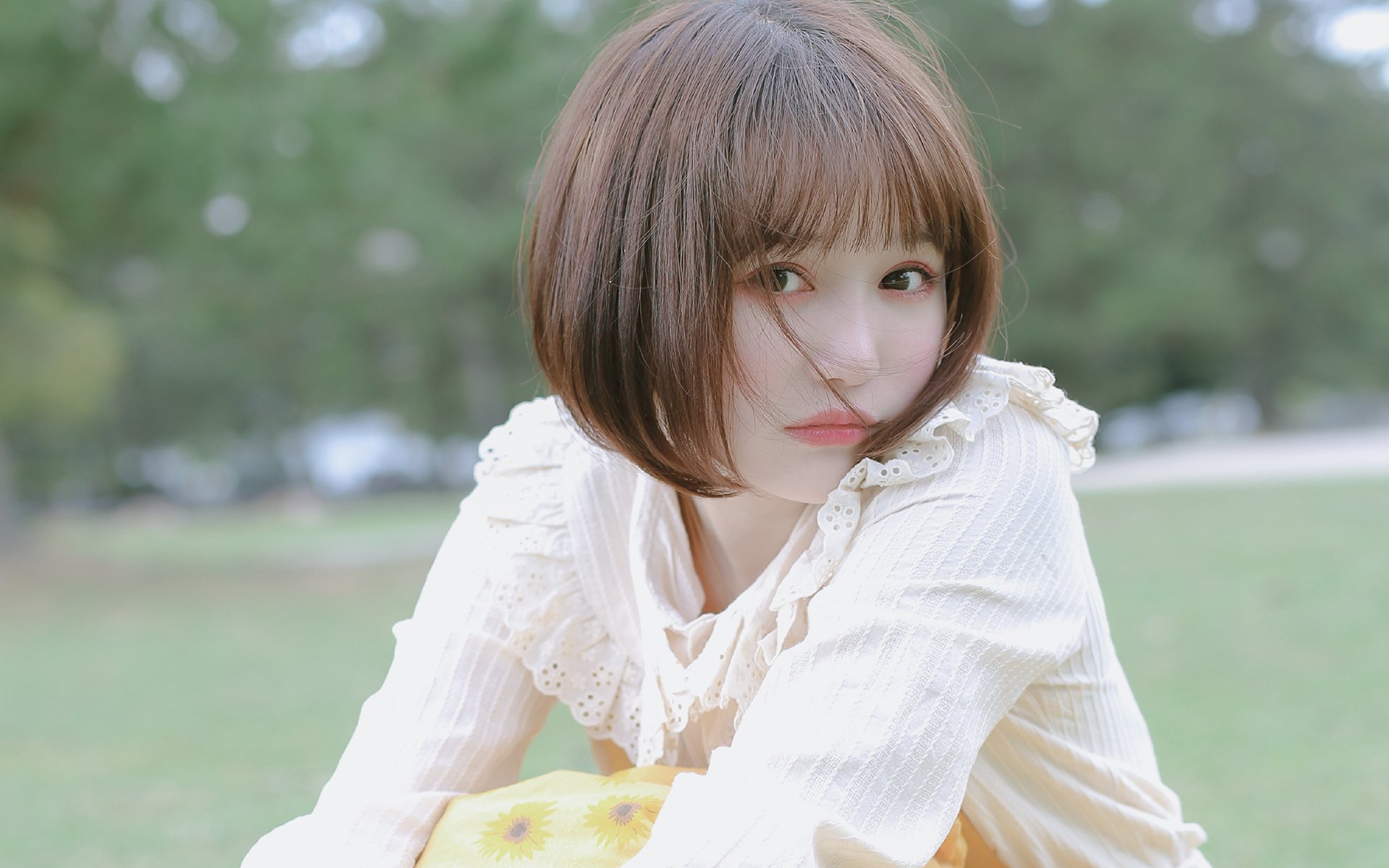 清纯,治愈系妹纸,可爱,短发,唯美