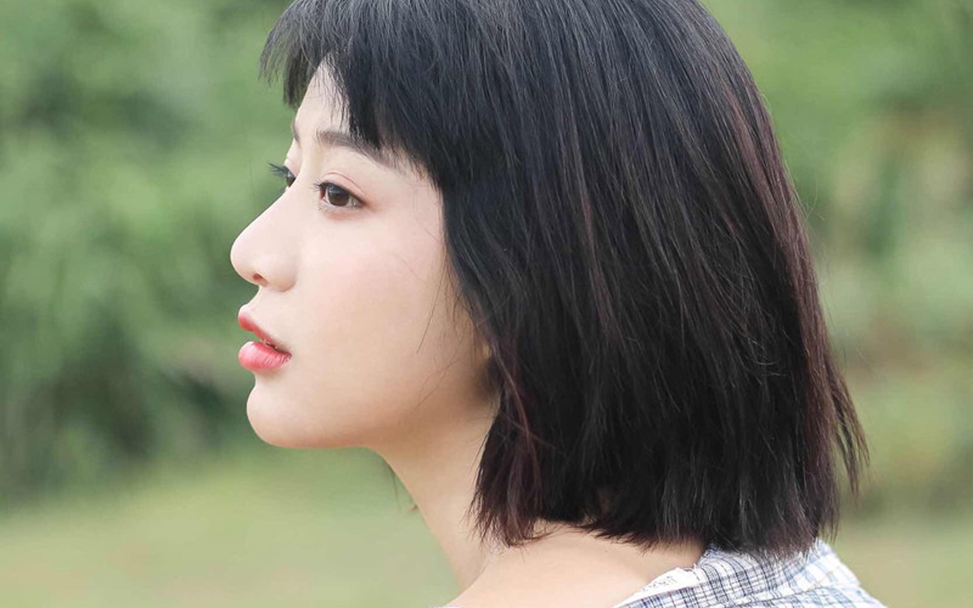 清纯,日式清新,文艺,户外,短发,白皙