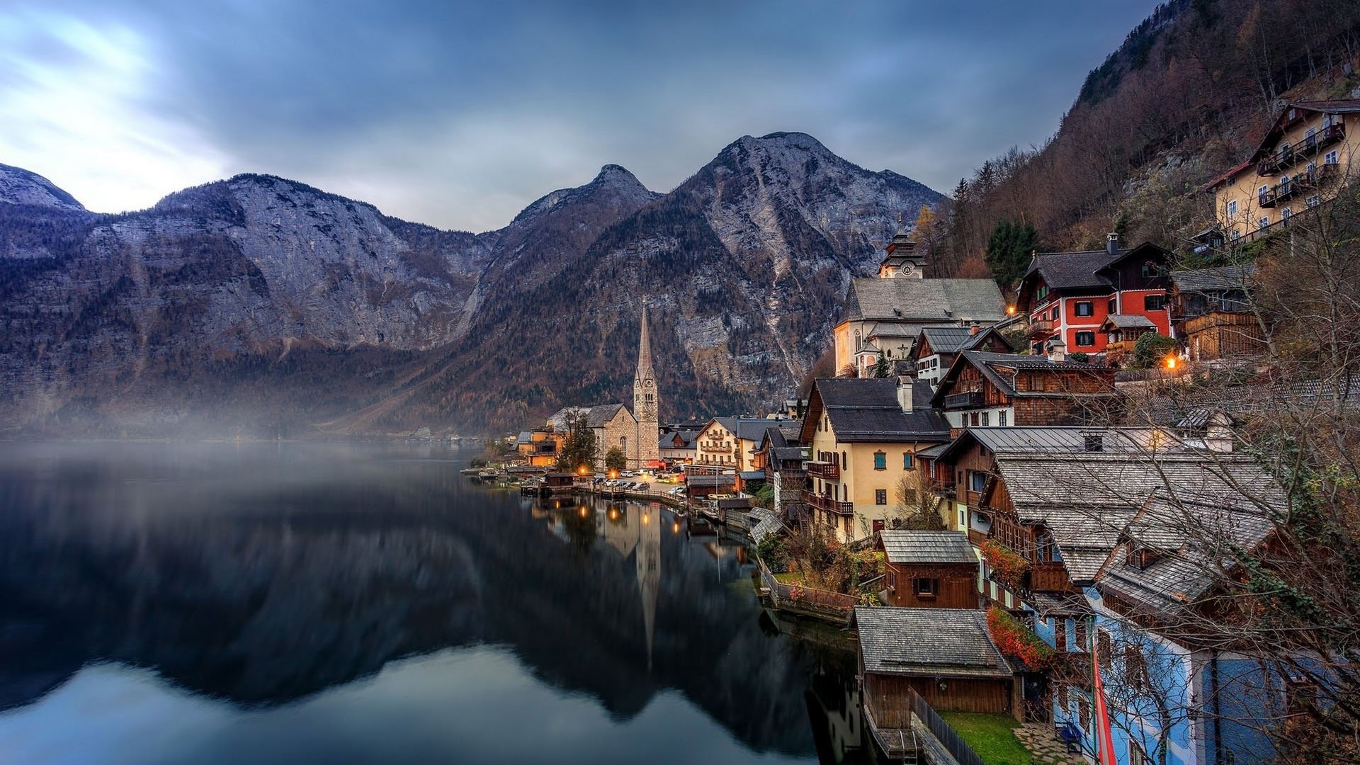 自然风光,奥地利哈尔施塔特风景
