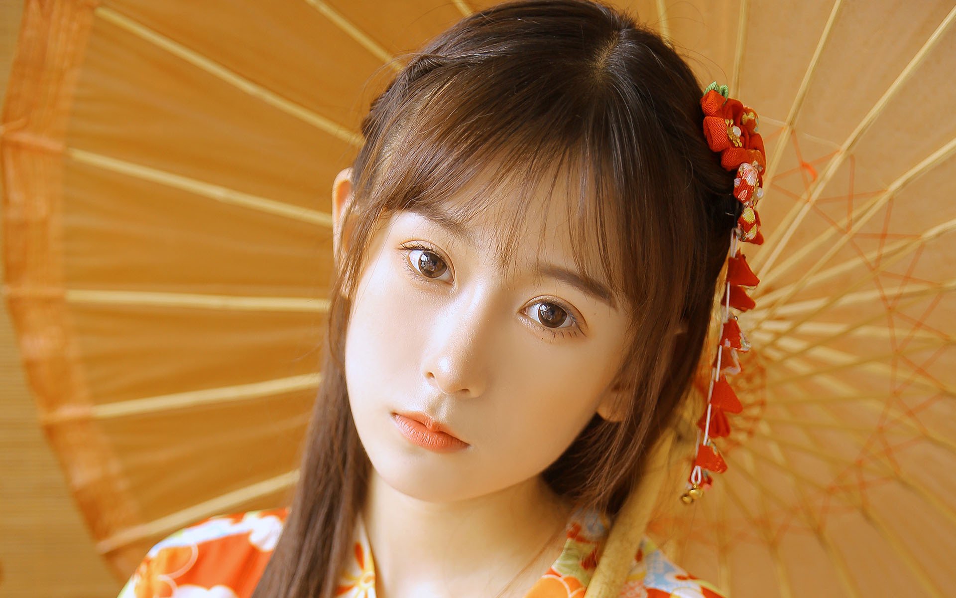 文艺古风,日式和服,甜美美女