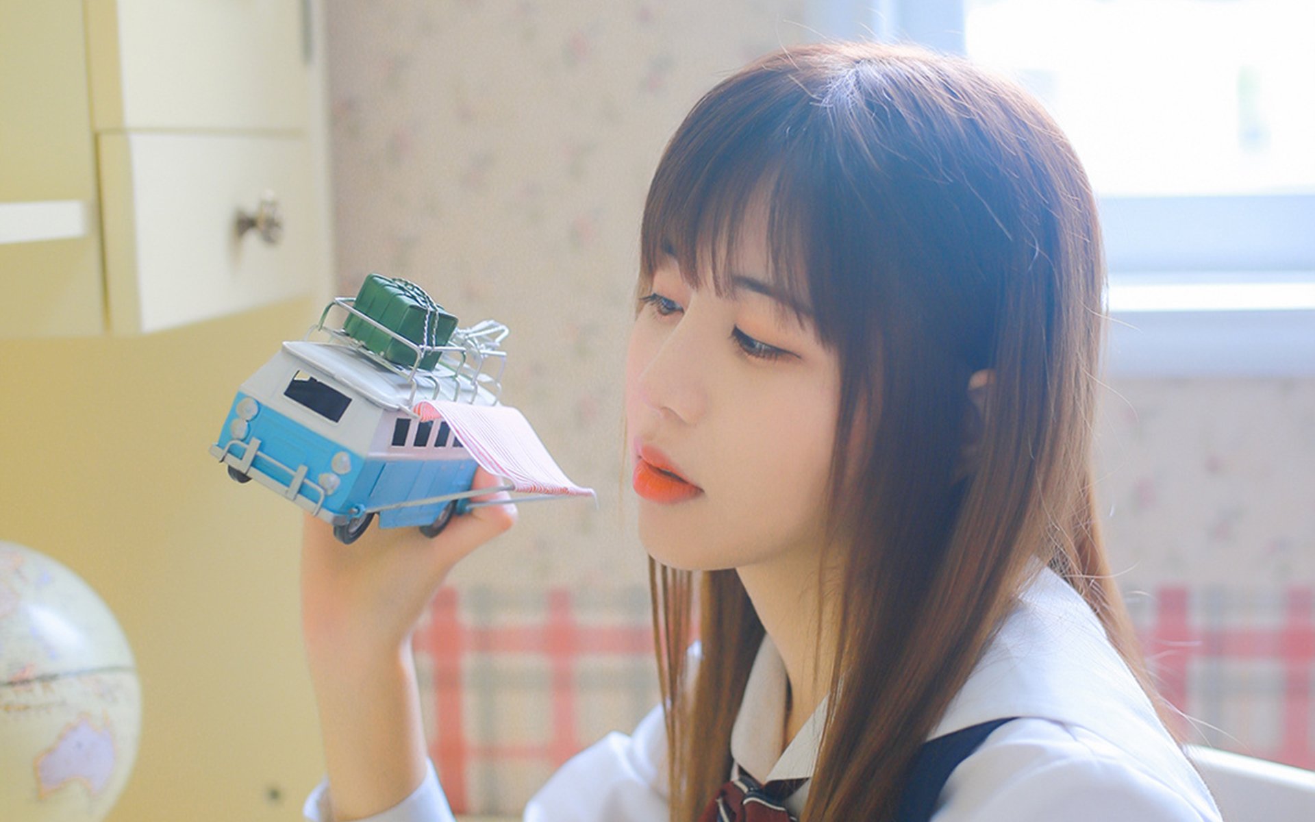 清纯,文艺少女,唯美,居家