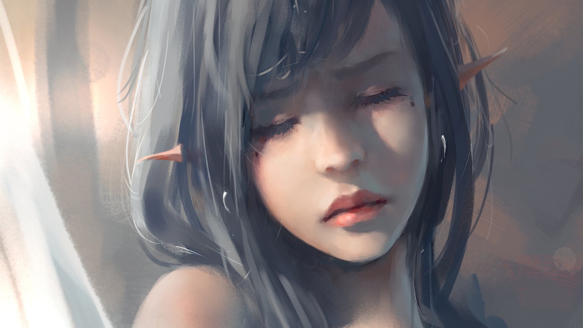 动漫,鬼刀,手绘,美女