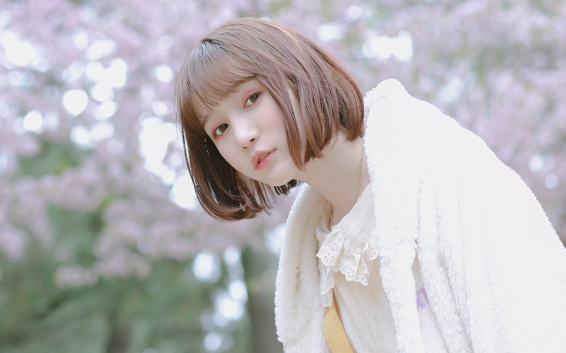 清纯,治愈系妹纸,可爱,短发,唯美