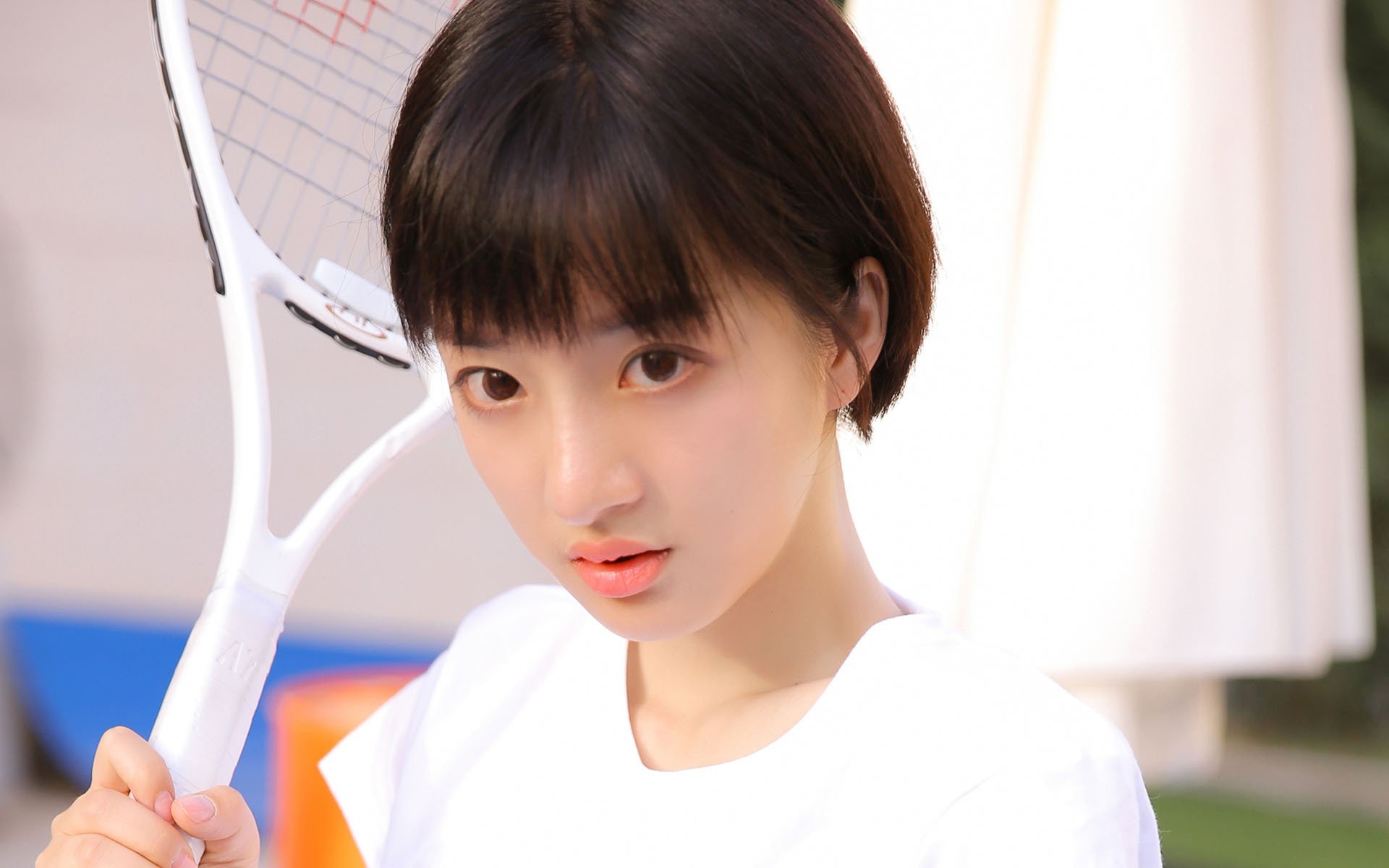 清纯,网球少女,青春,活力,运动