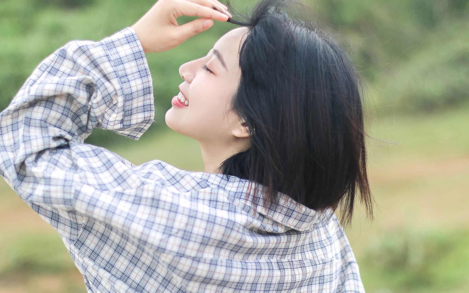 清纯,日式清新,文艺,户外,短发,白皙