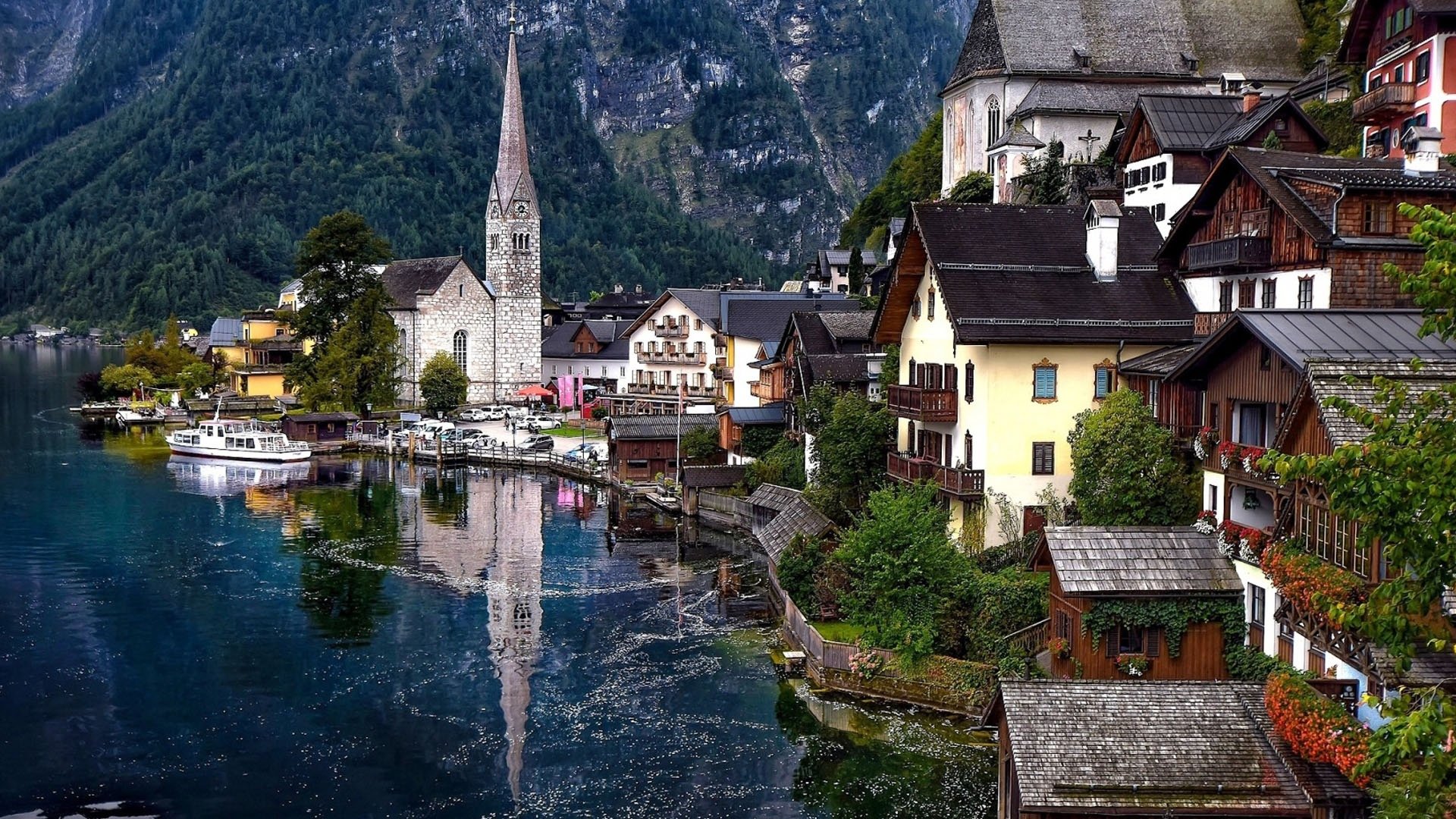 自然风光,奥地利哈尔施塔特风景