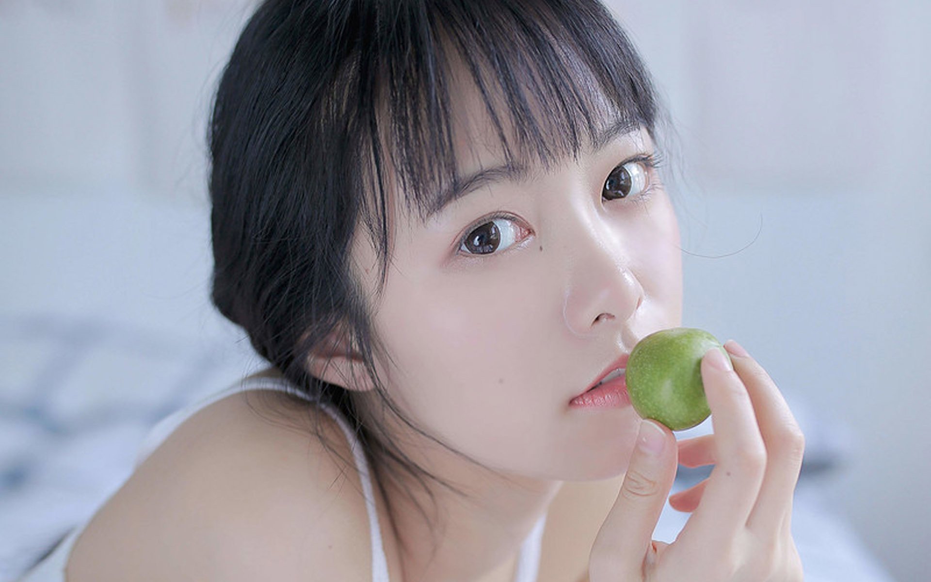 清纯,吊带,居家,诱惑,灵动