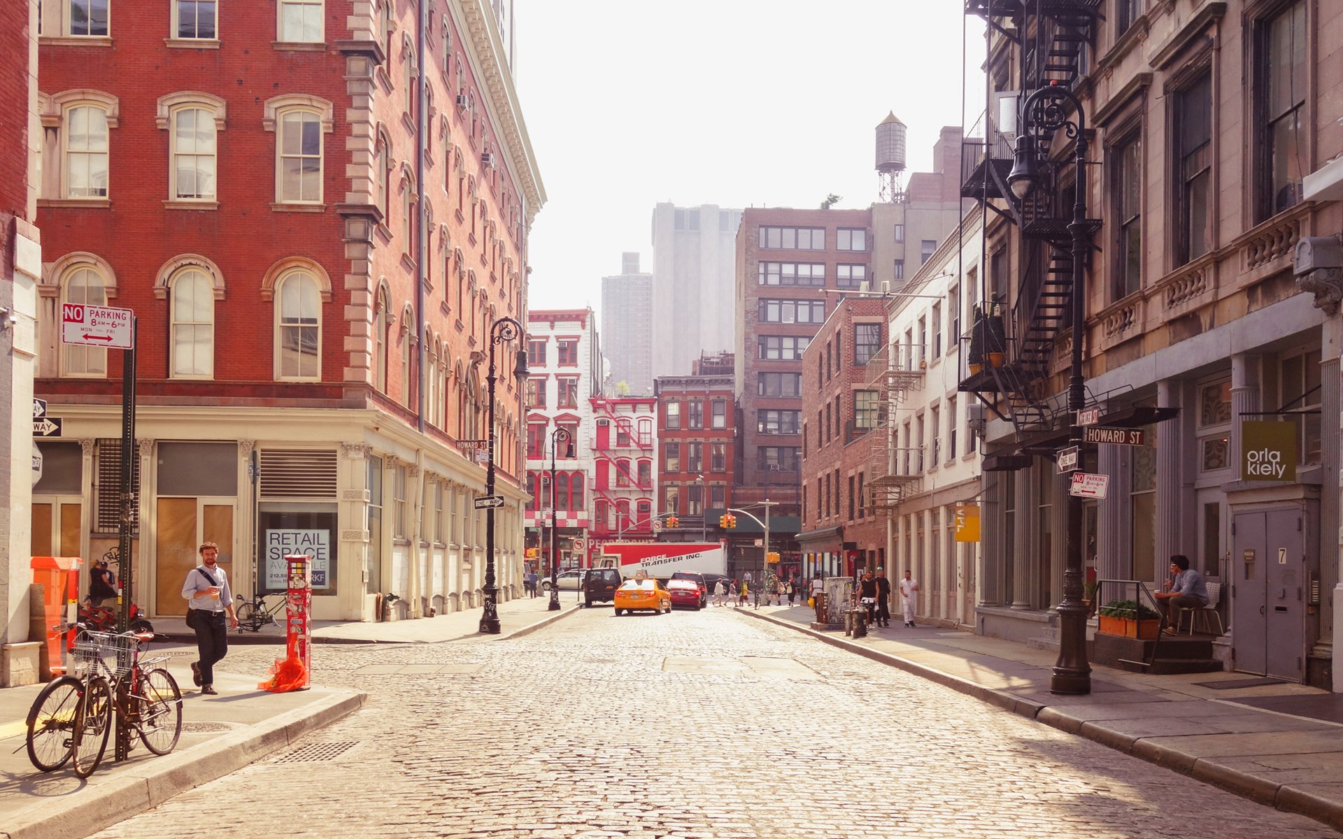 城市夜景,纽约城市街景,建筑