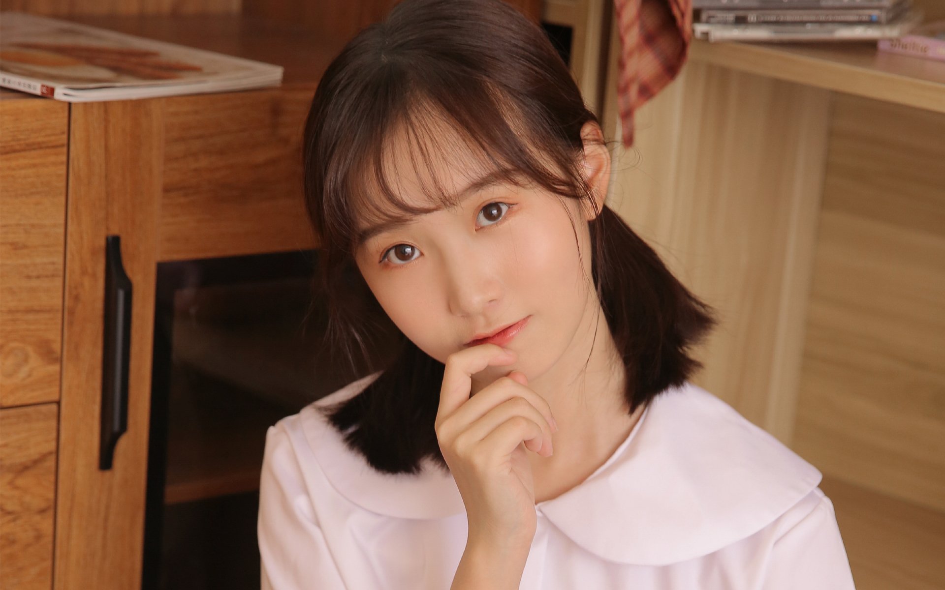 清纯,文艺少女,唯美,居家