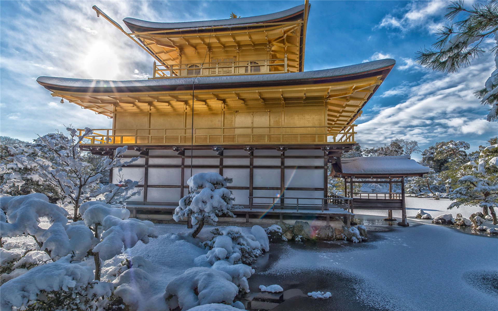 冰天雪地,冬季,唯美,雪景,日本雪景