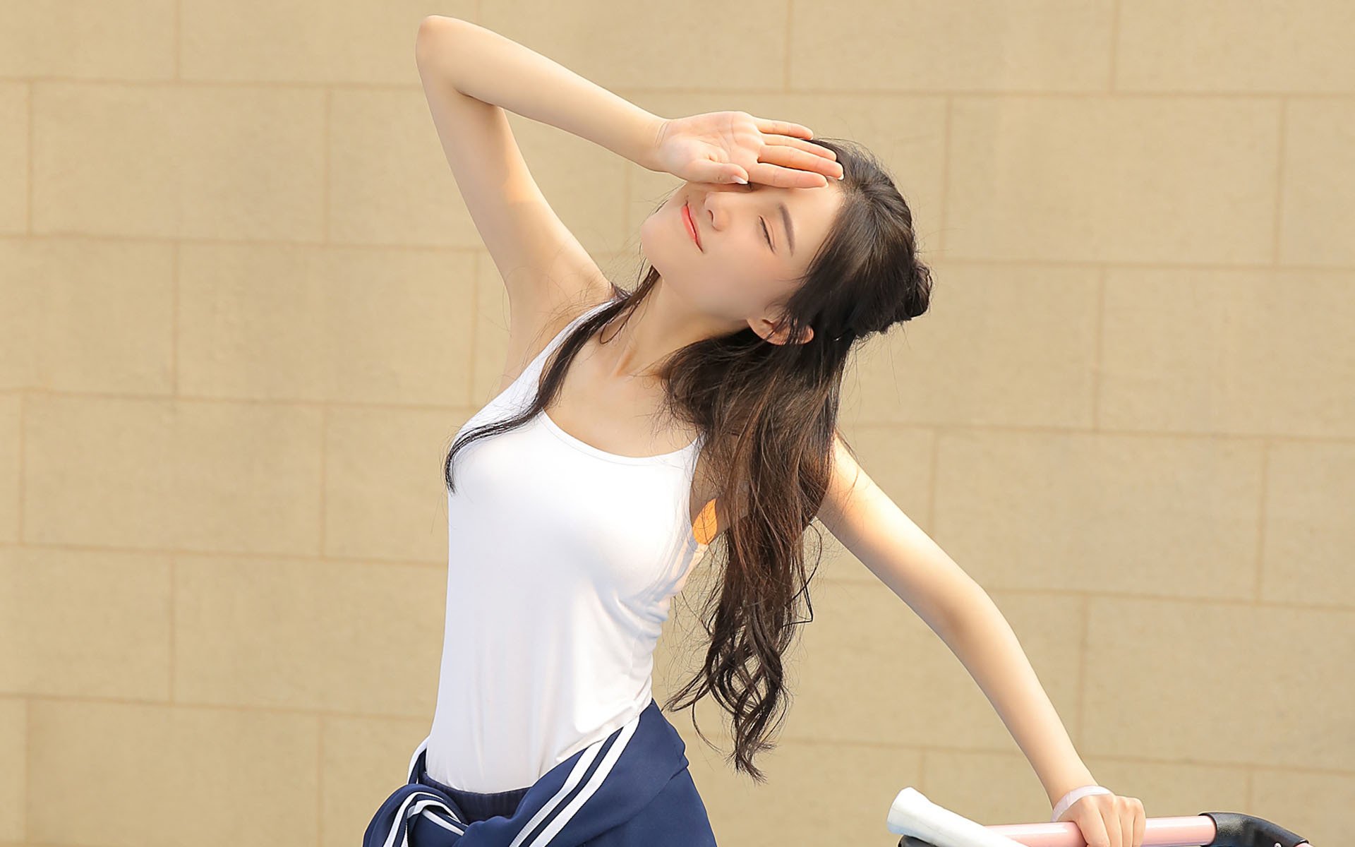 清纯,运动服美少女,氧气,清新,阳光