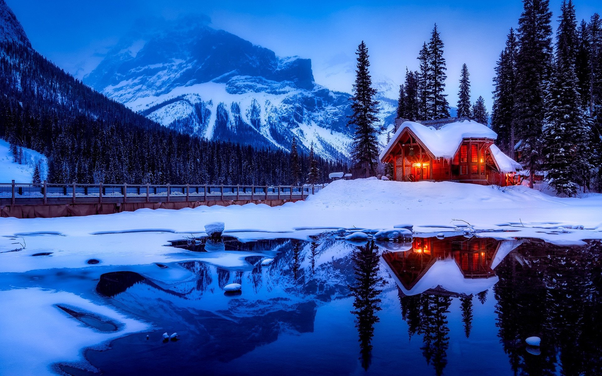 冰天雪地,冬季,唯美,雪景,加拿大雪景
