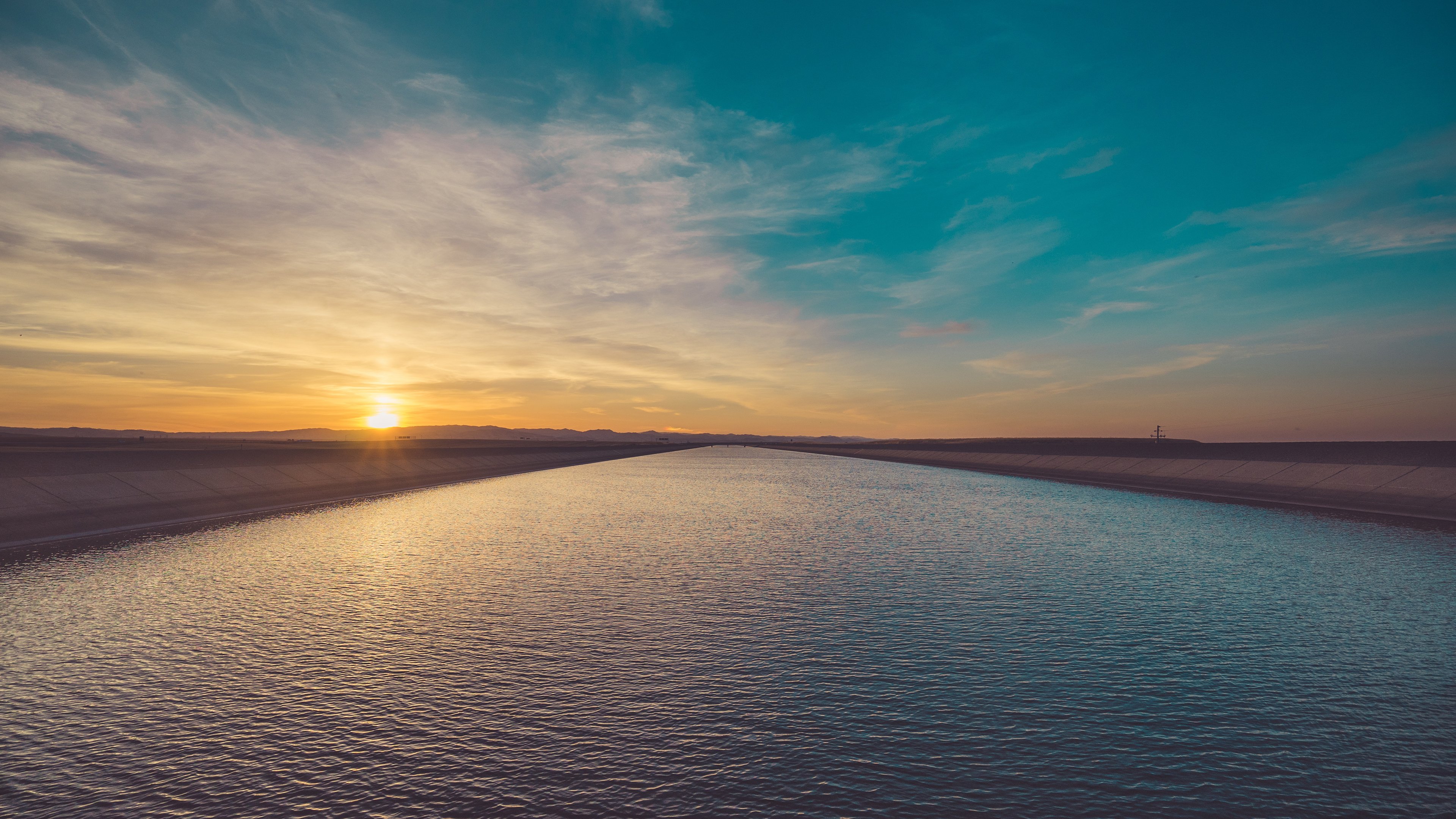 长江,大河,太阳,日出