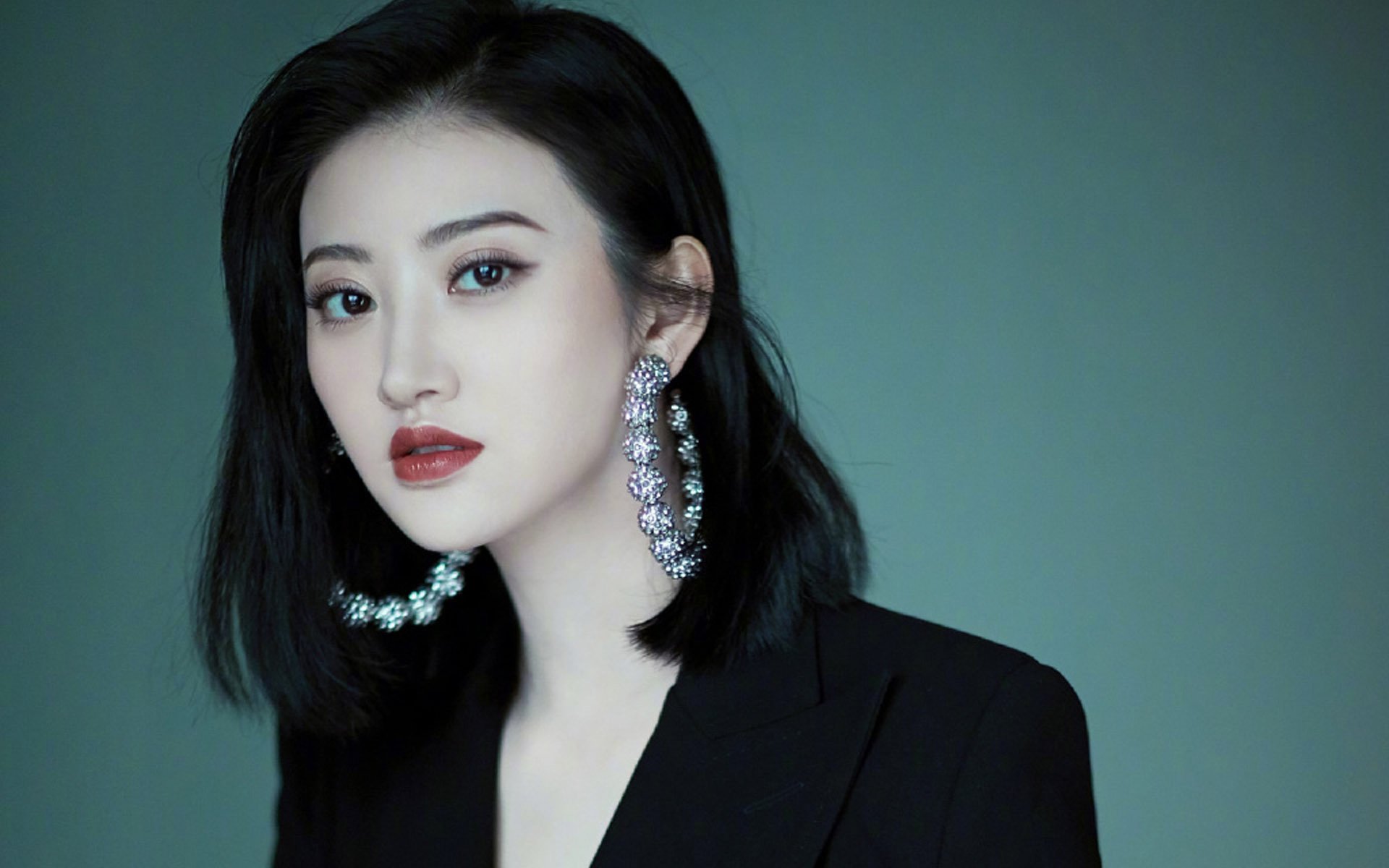 女明星,景甜,西装,OL