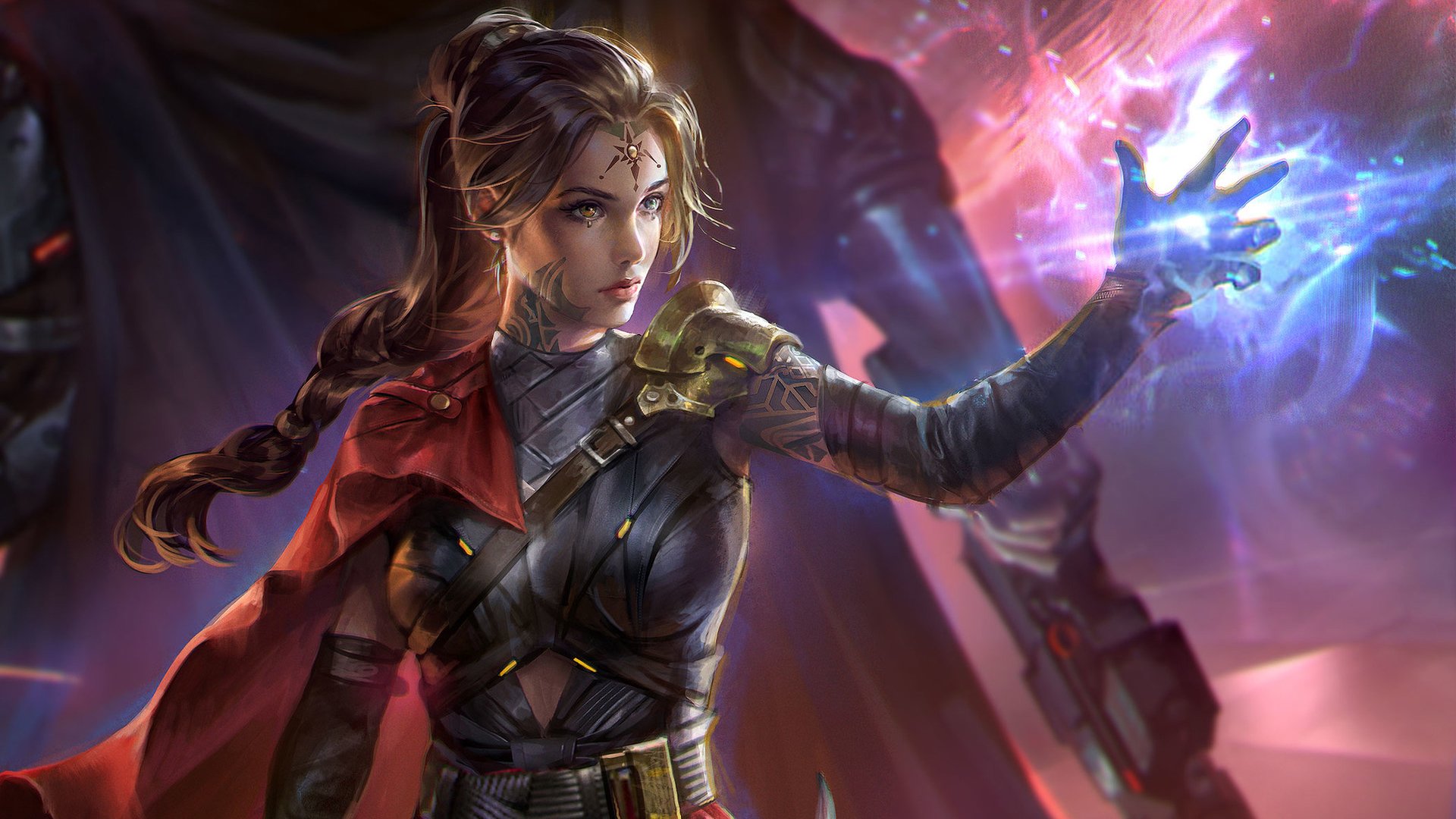 女孩,魔法,英雄