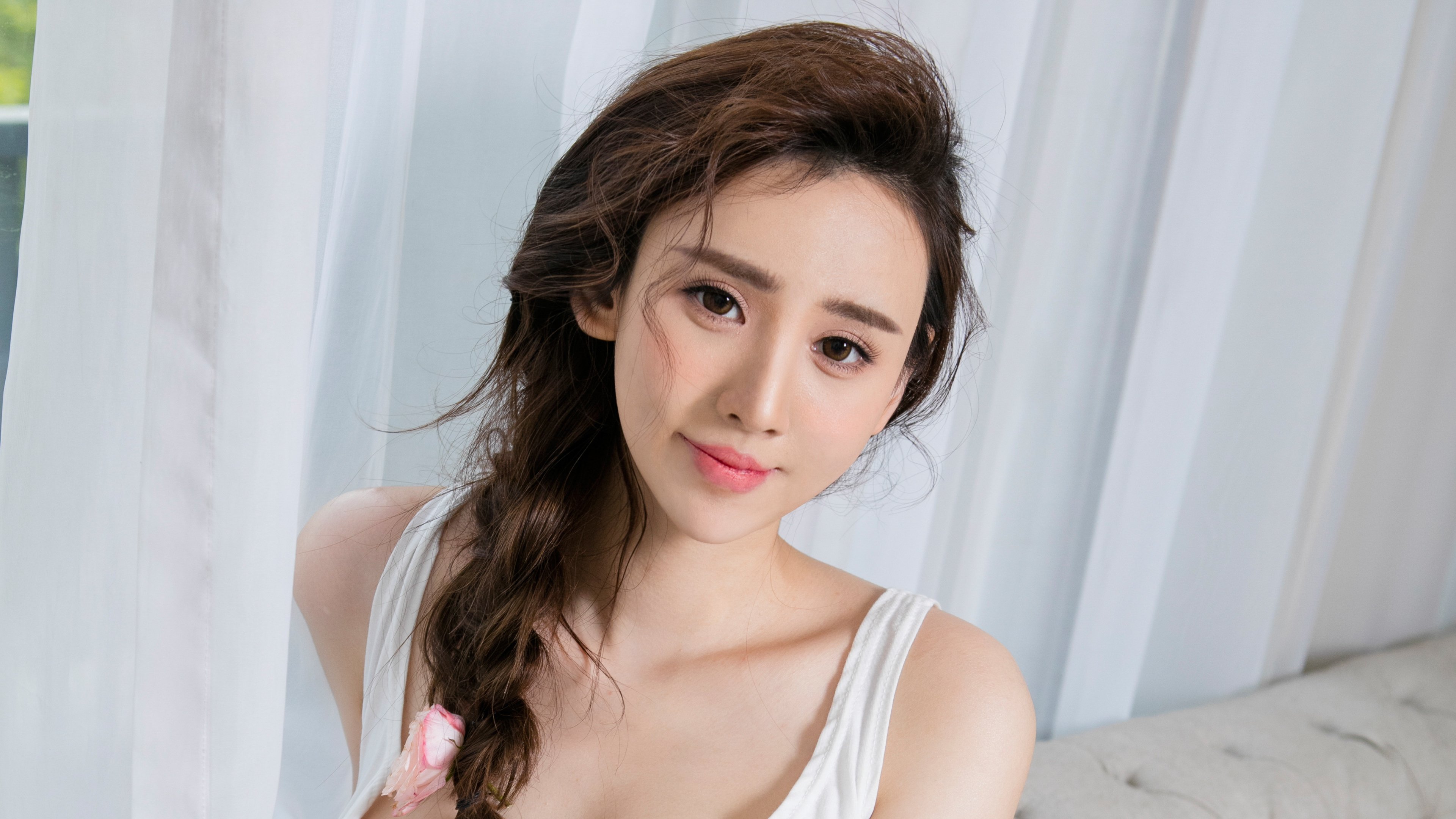 性感女神,于思琪,漂亮,长辫子