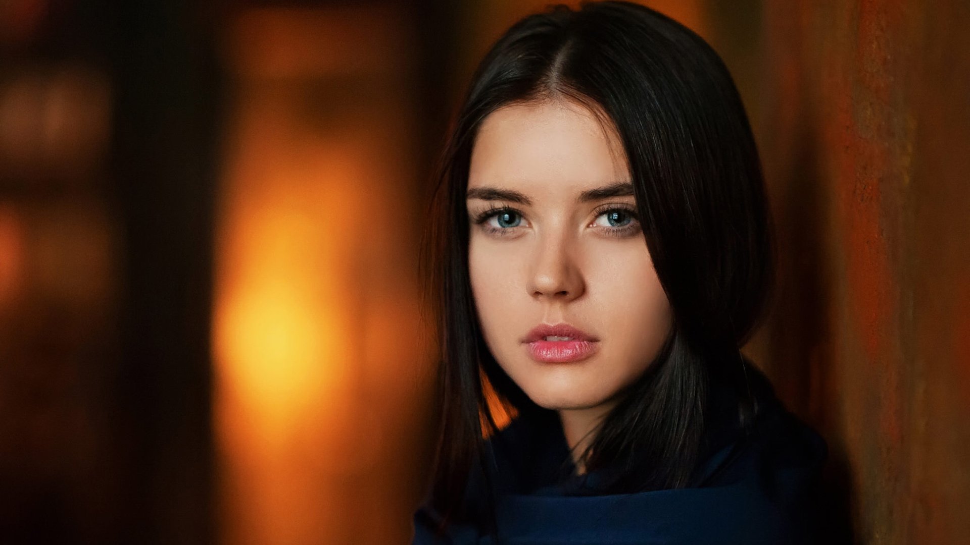 欧美女神,褐色,写真