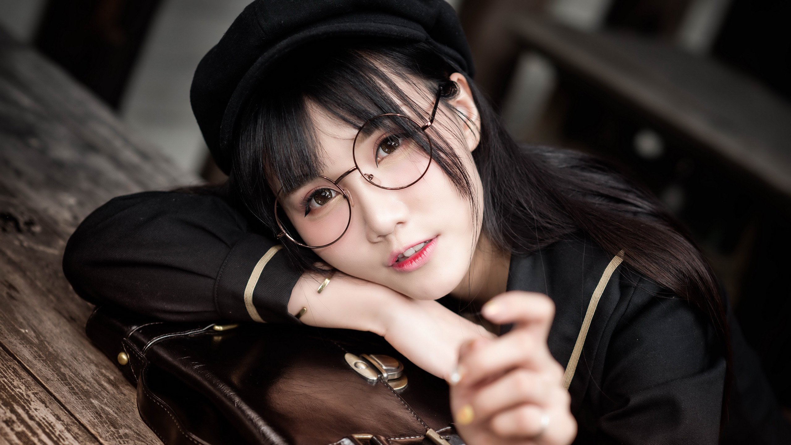 清纯,学生,制服,可爱,黑色