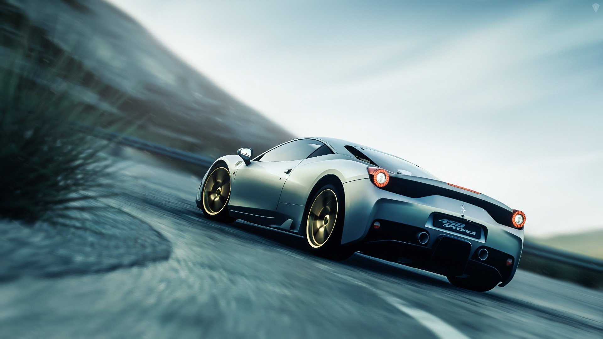 法拉利,跑车,名贵,银色